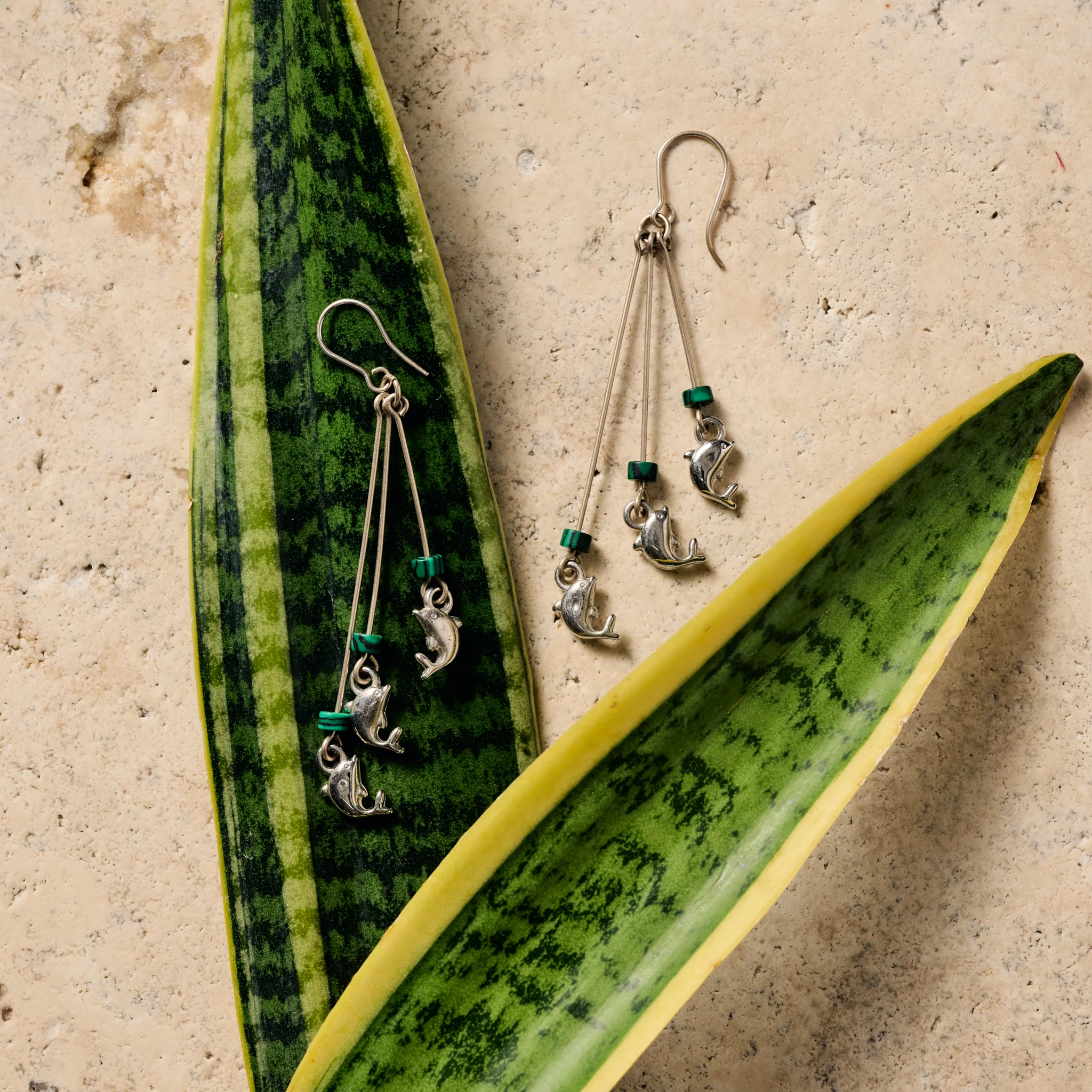 Mancora Dolphin Dangle Earrings - Image 4