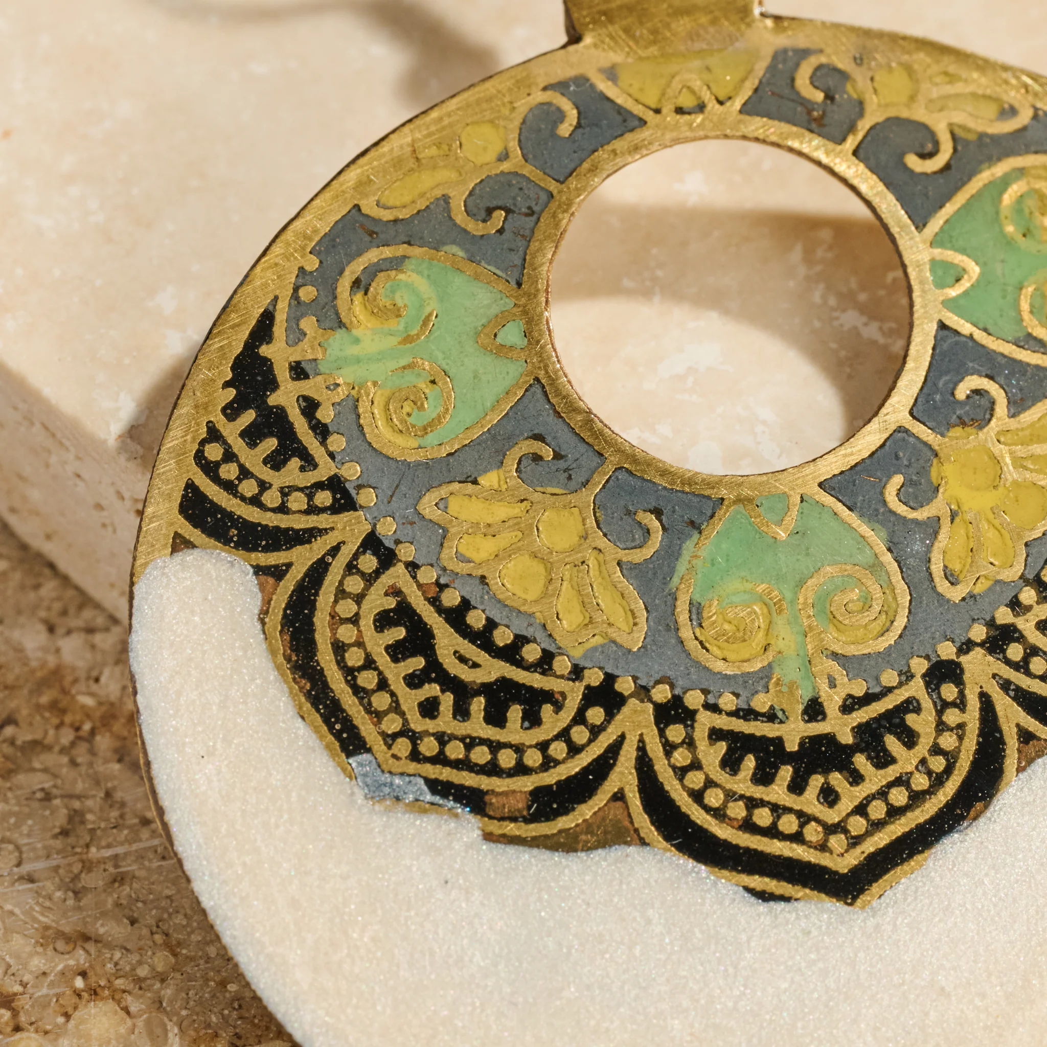 Mandir Enamel Earrings - Image 4