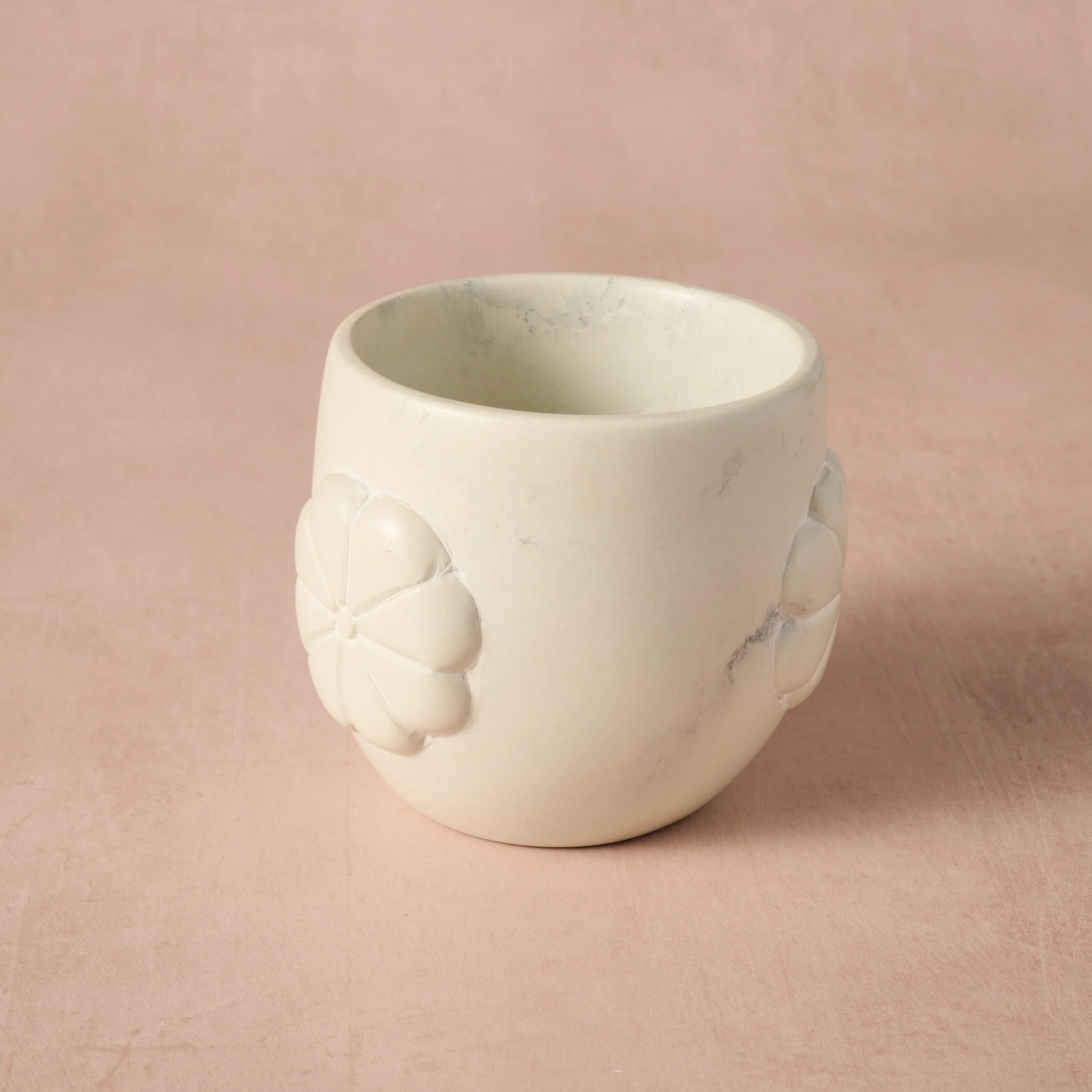 Mea Floral Soapstone Planter - Image 4