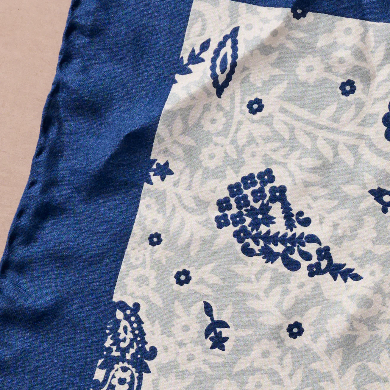 Milan Paisley Silk Scarf - Image 3