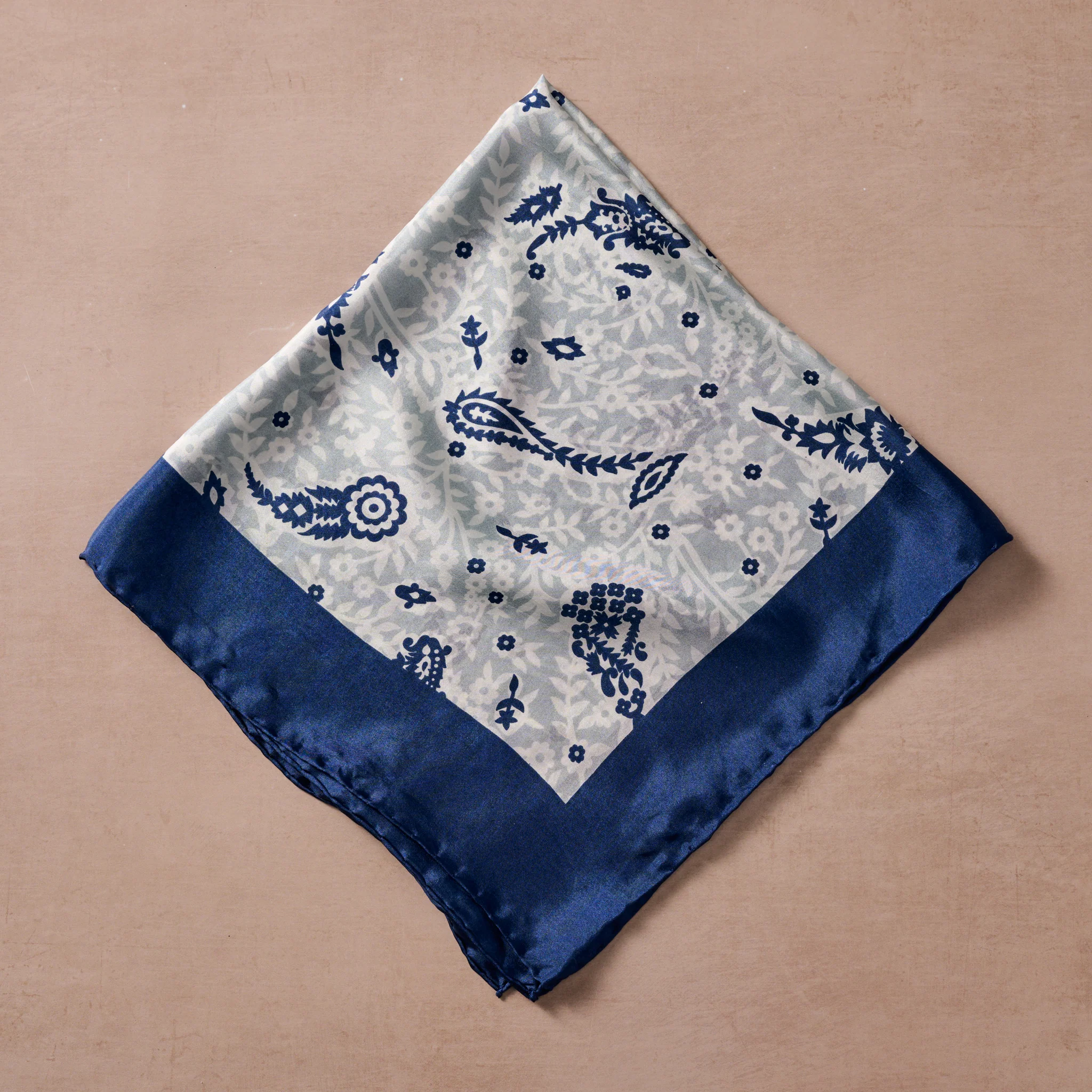 Milan Paisley Silk Scarf - Image 4