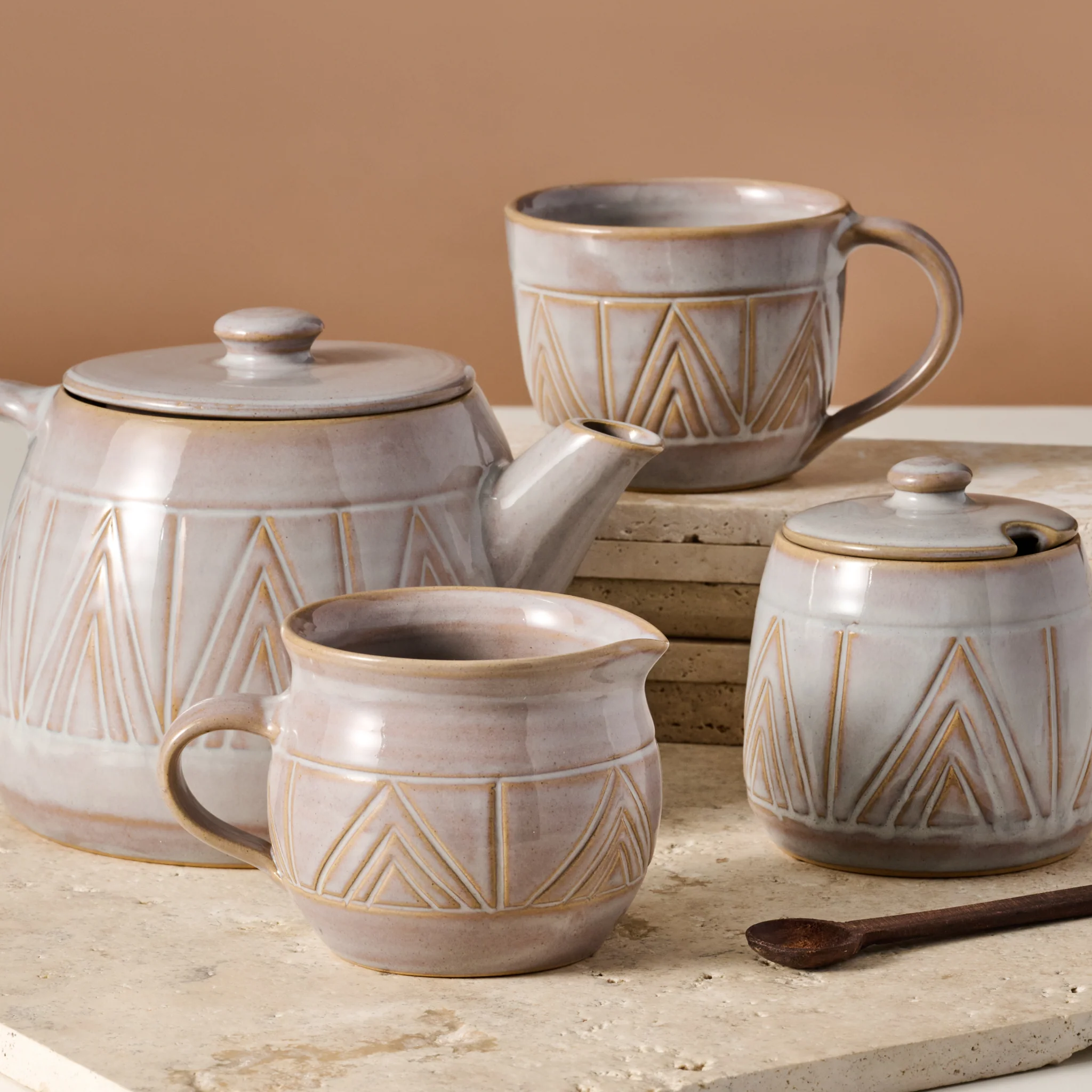 Mountain Peaks Ceramic Tea Cup - Image 4