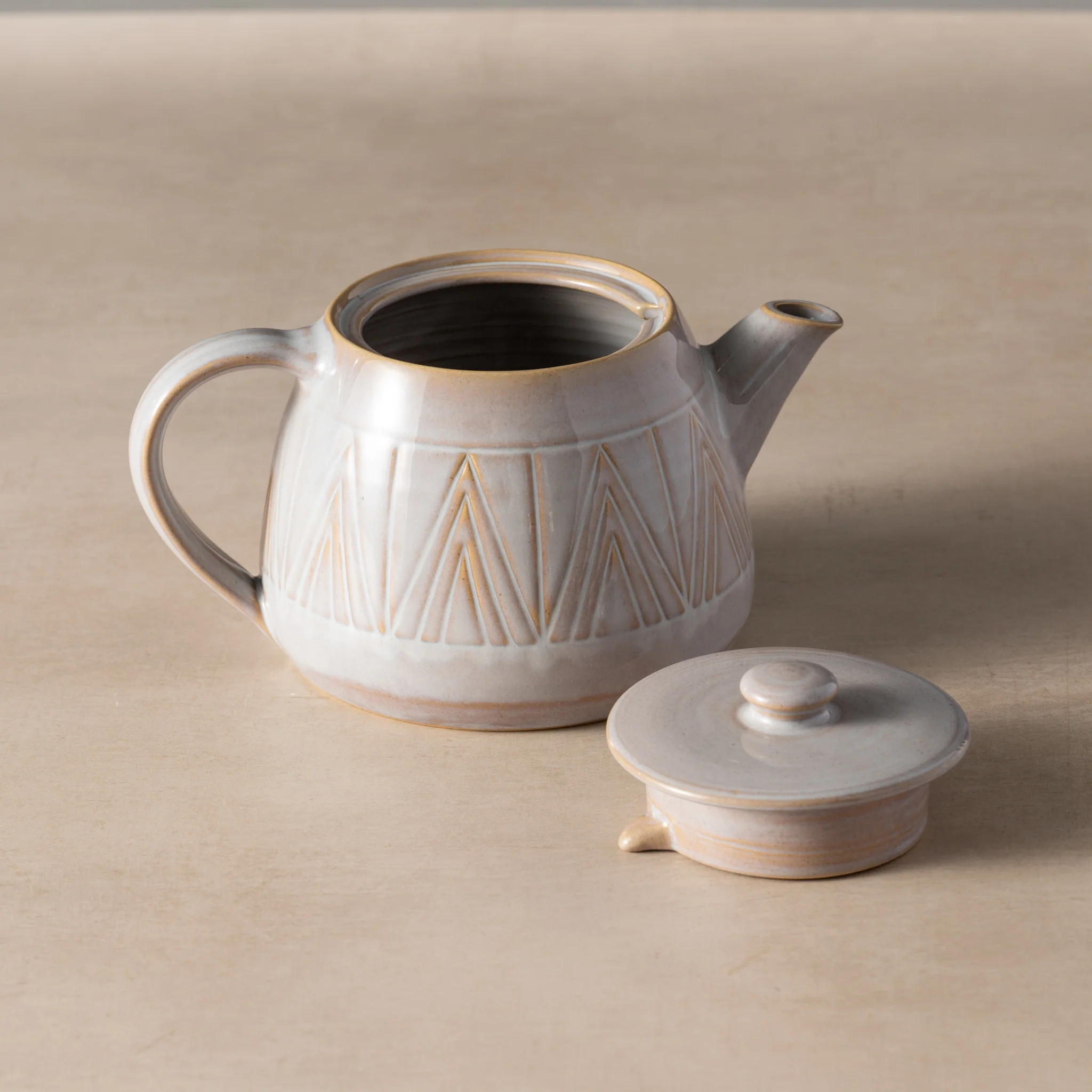 Mountain Peaks Ceramic Teapot - Image 3