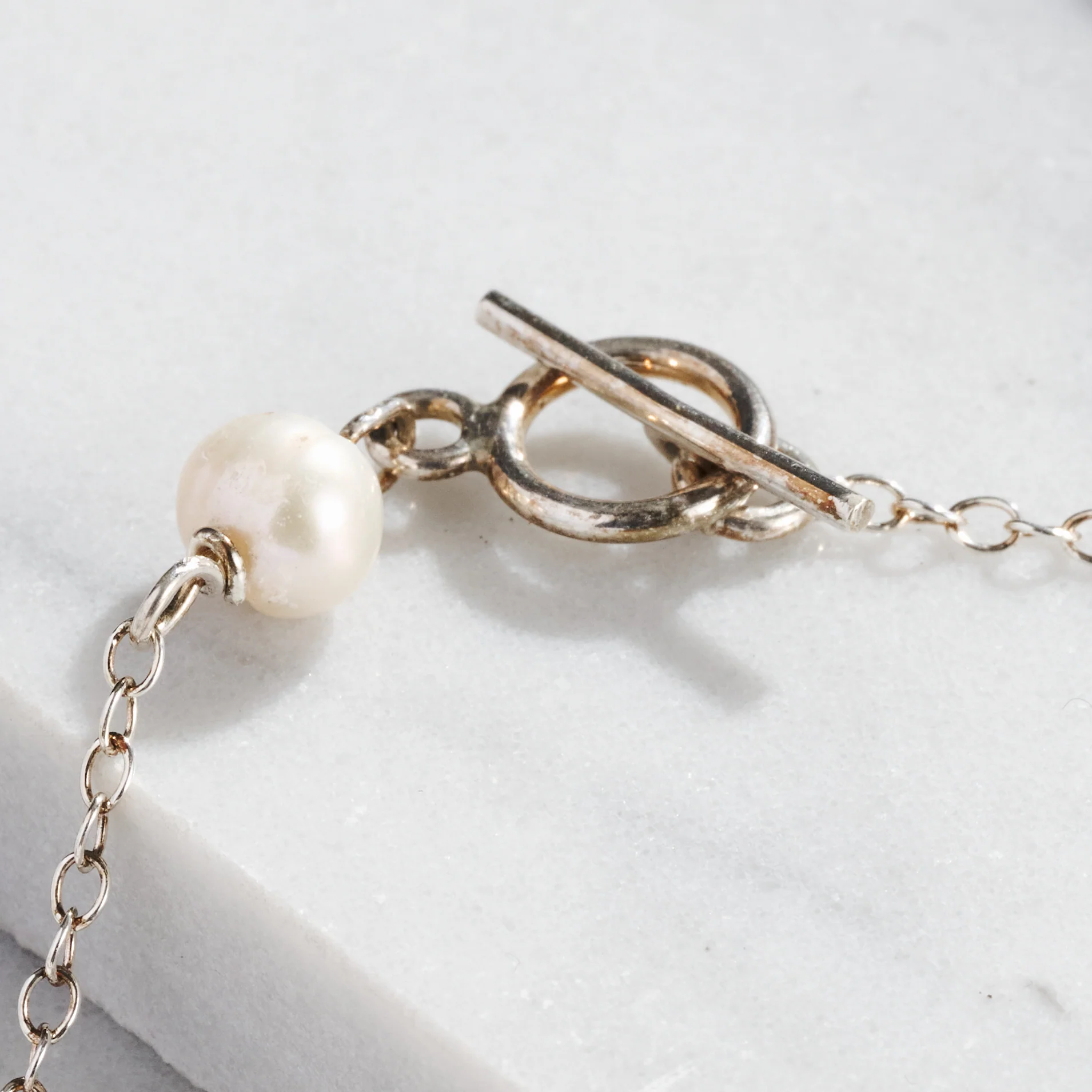 Munay Sterling Silver and Pearl Bracelet - Image 4
