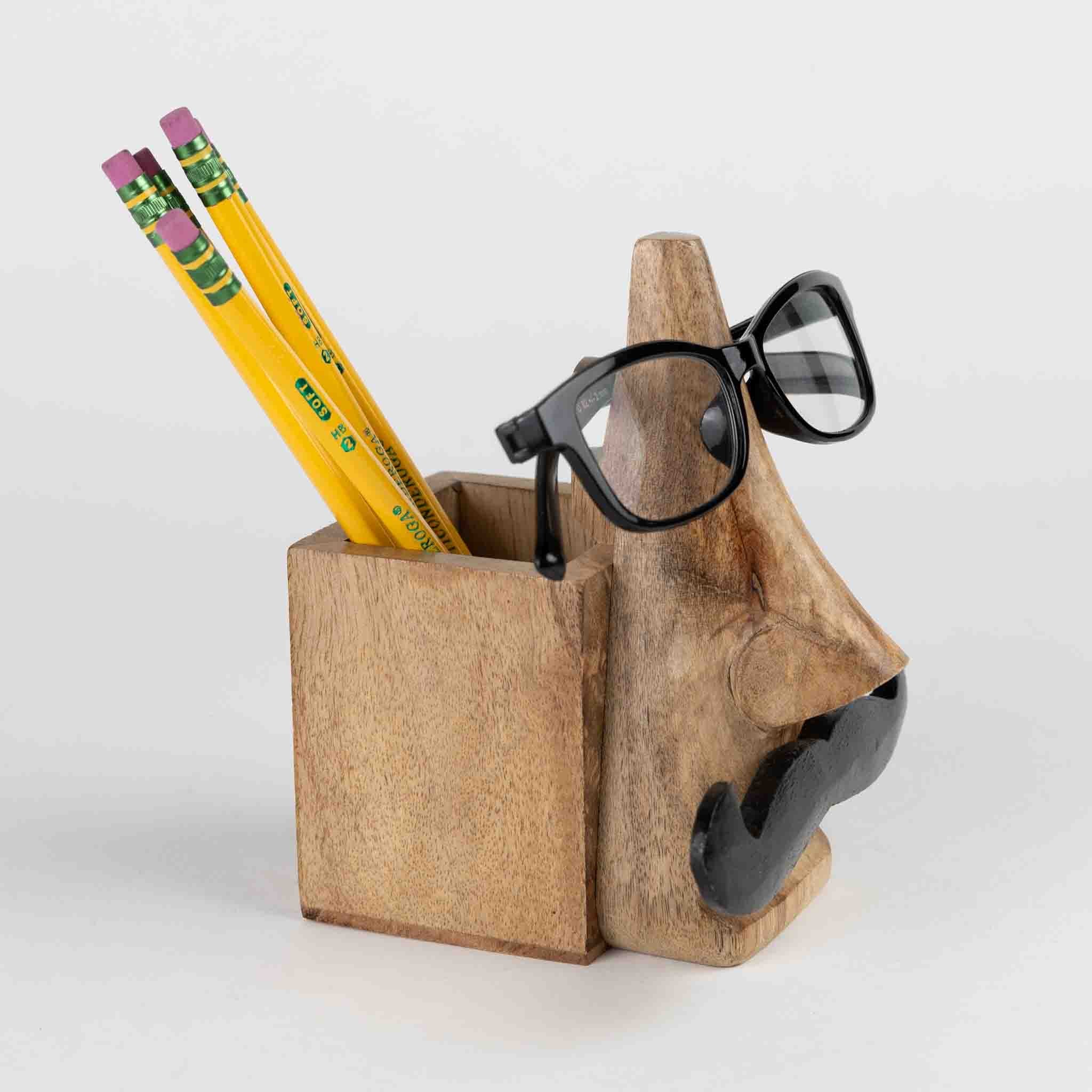 Mustache Eyeglass & Pencil Holder - Image 2