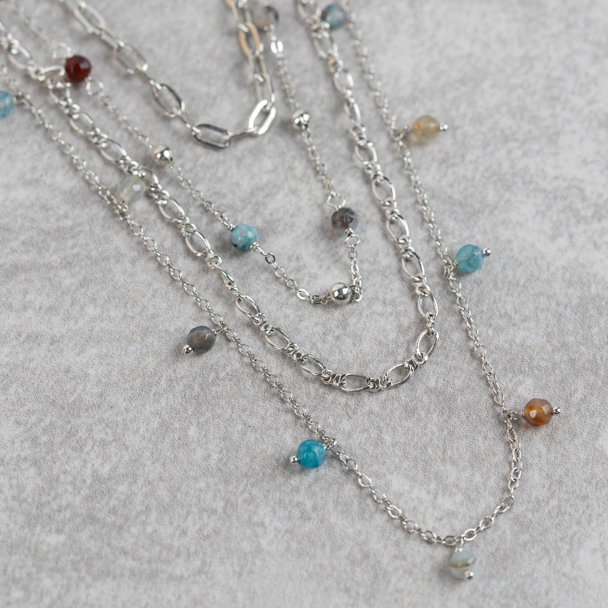 Nanda Layered Beaded Necklace - Image 2