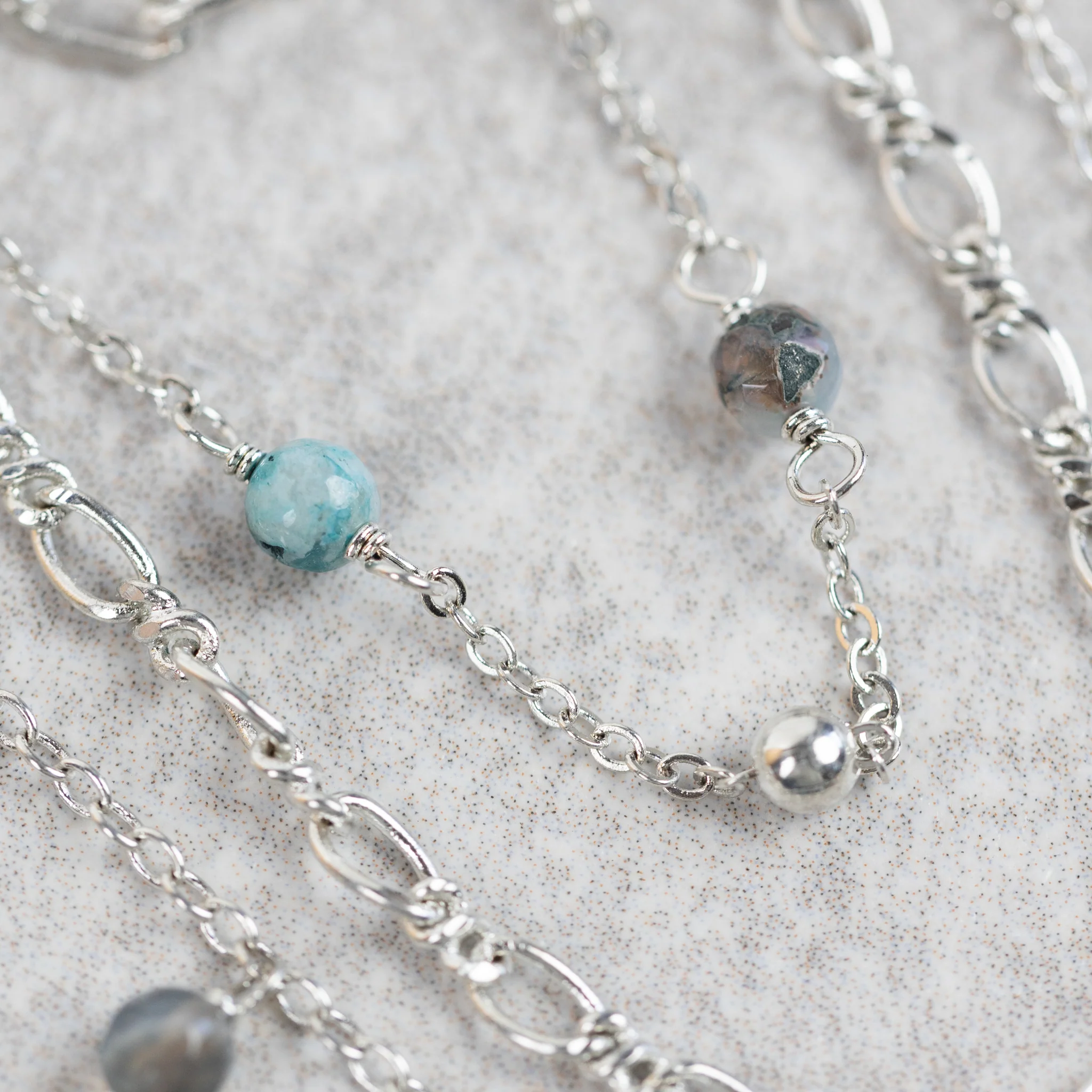 Nanda Layered Beaded Necklace - Image 3