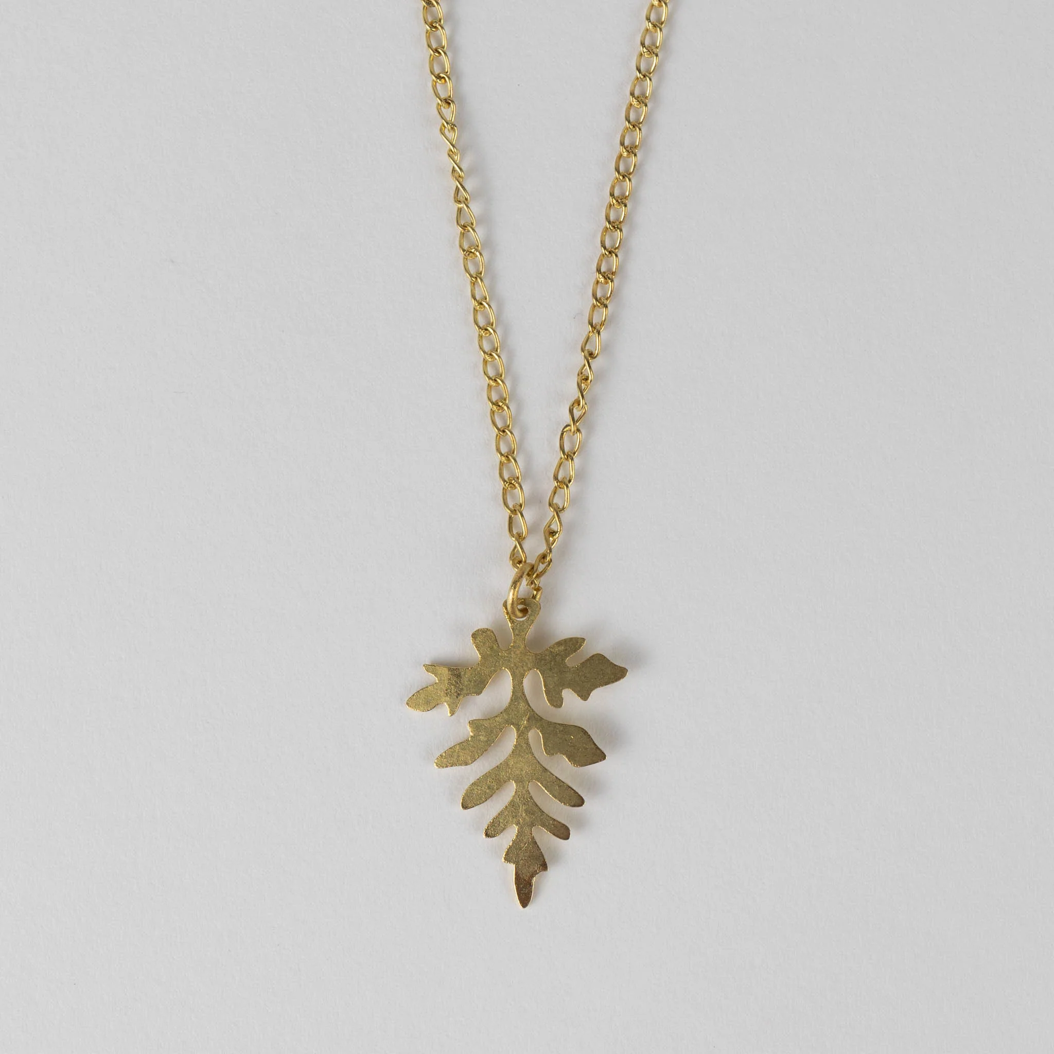 Leaf Charm Pendant Necklace