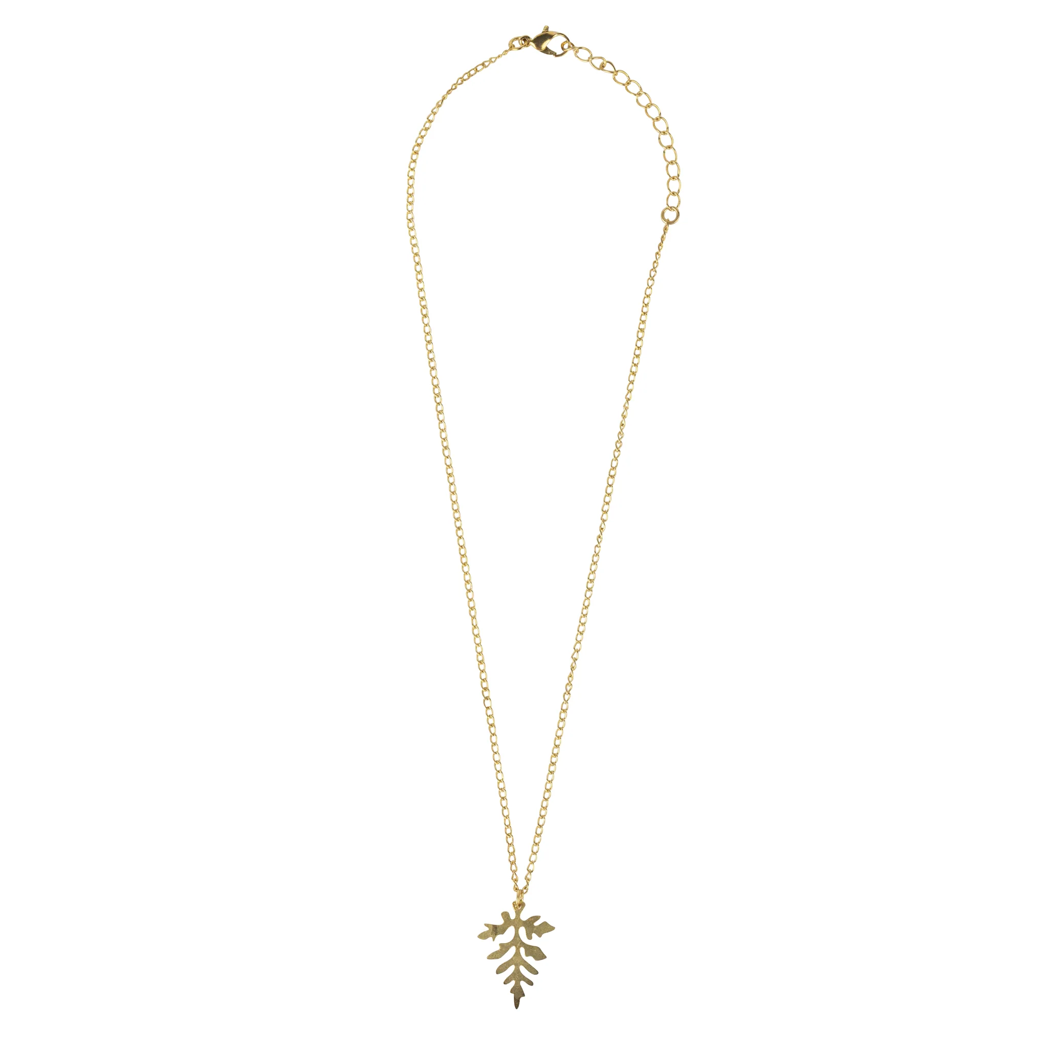 Leaf Charm Pendant Necklace - Image 3