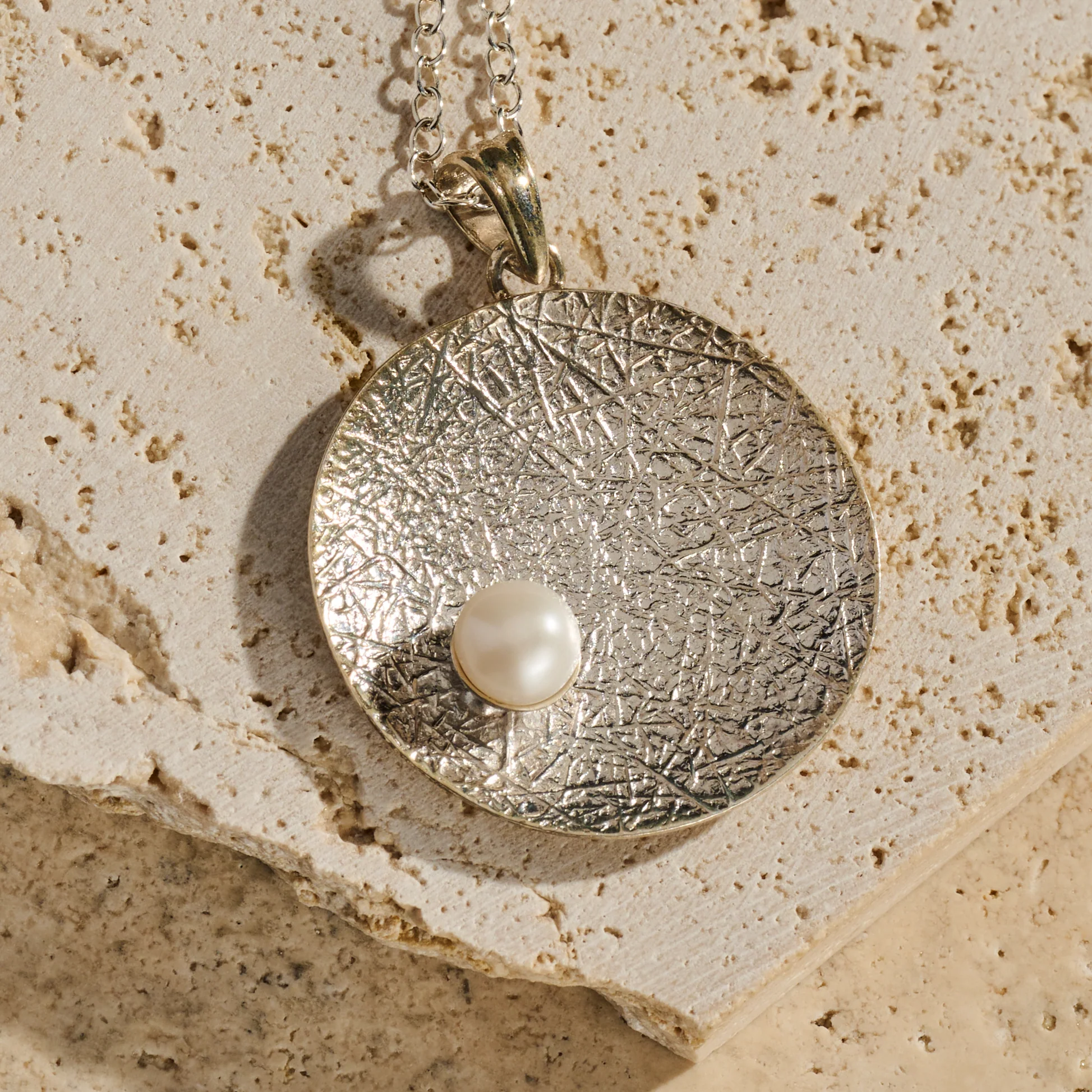 Nuna Silver and Pearl Necklace - Image 4