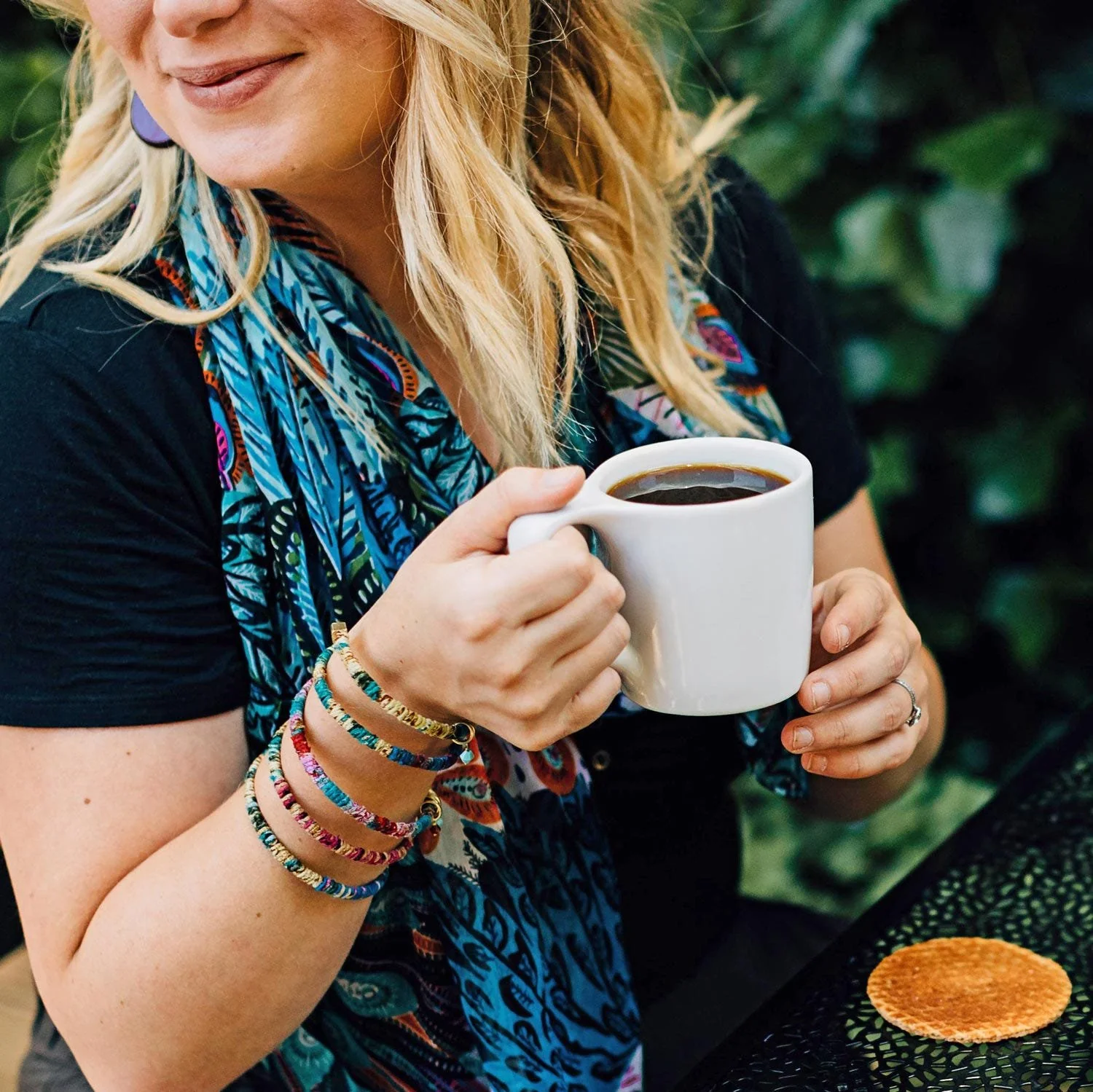 Peacock Pattern Scarf - Image 3