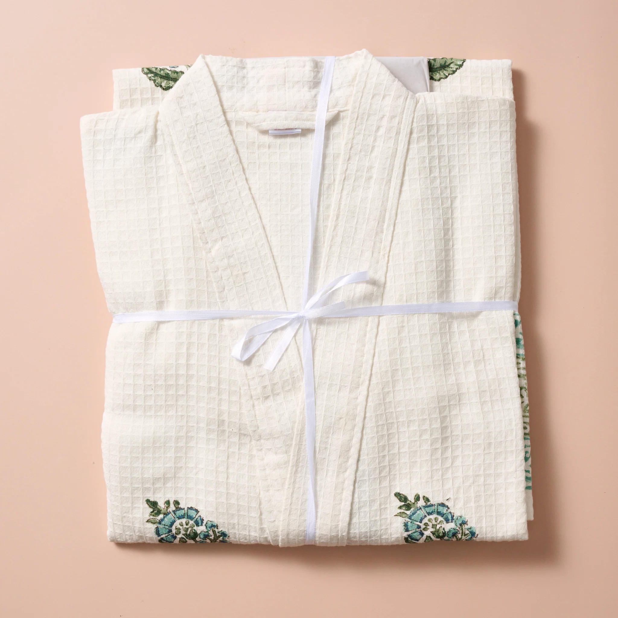 Pera Blockprint Cotton Robe - Image 4