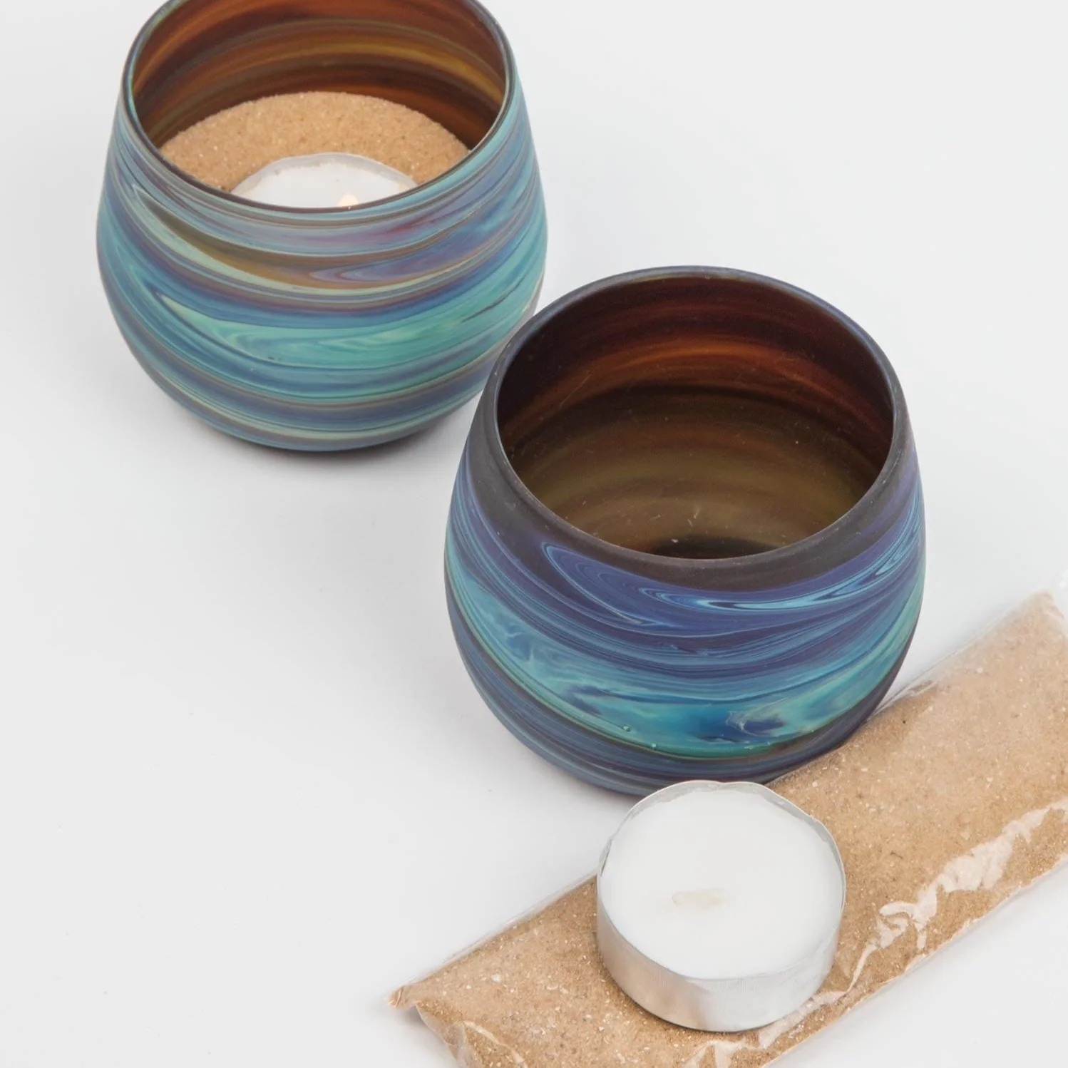 Phoenician Glass Candleholder - Image 4
