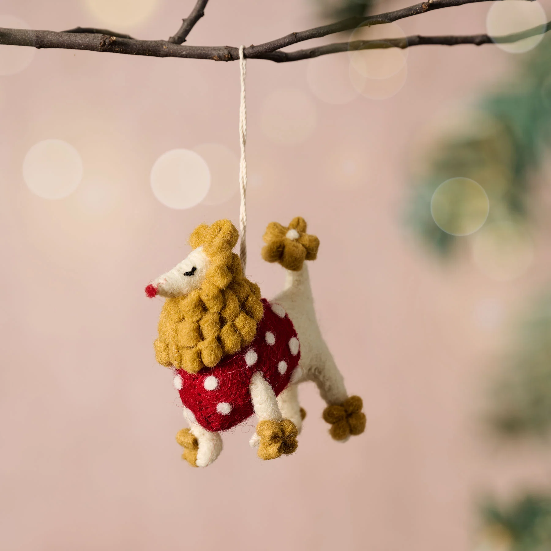 Pyaara Poodle Wool Ornament - Image 4