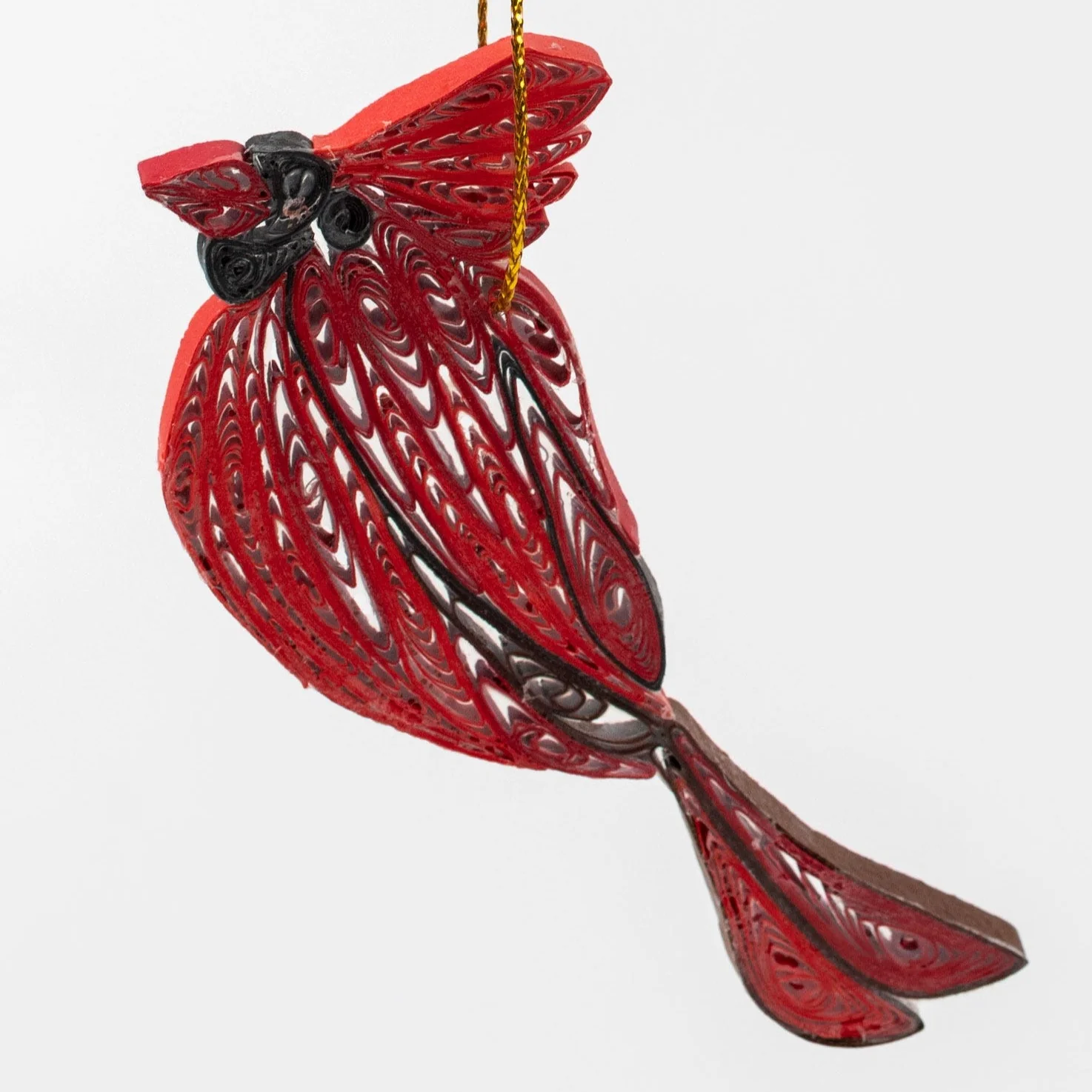 Quill Cardinal Ornament - Image 2