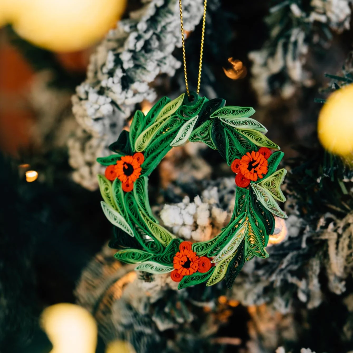 Quilled Wreath Ornament - Image 3