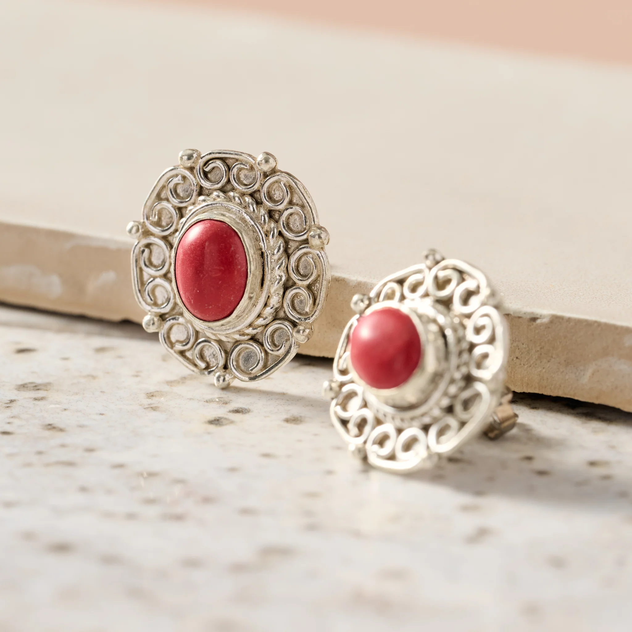Rani Redstone Post Earrings - Image 4