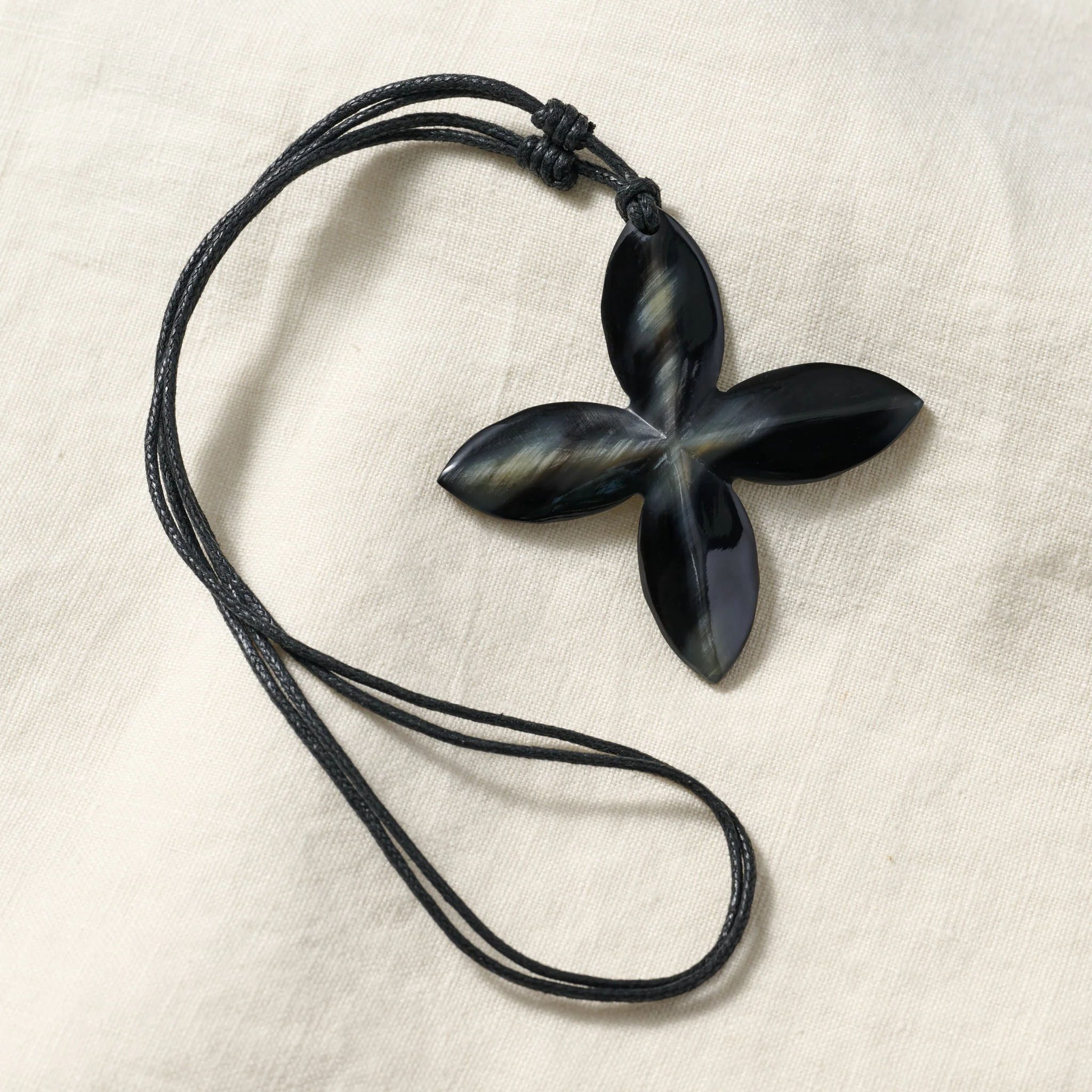 Reclaimed Horn Cross Pendant - Image 3