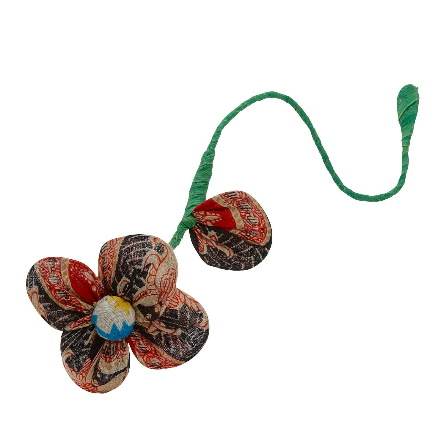 Recycled Sari Flower - Image 2