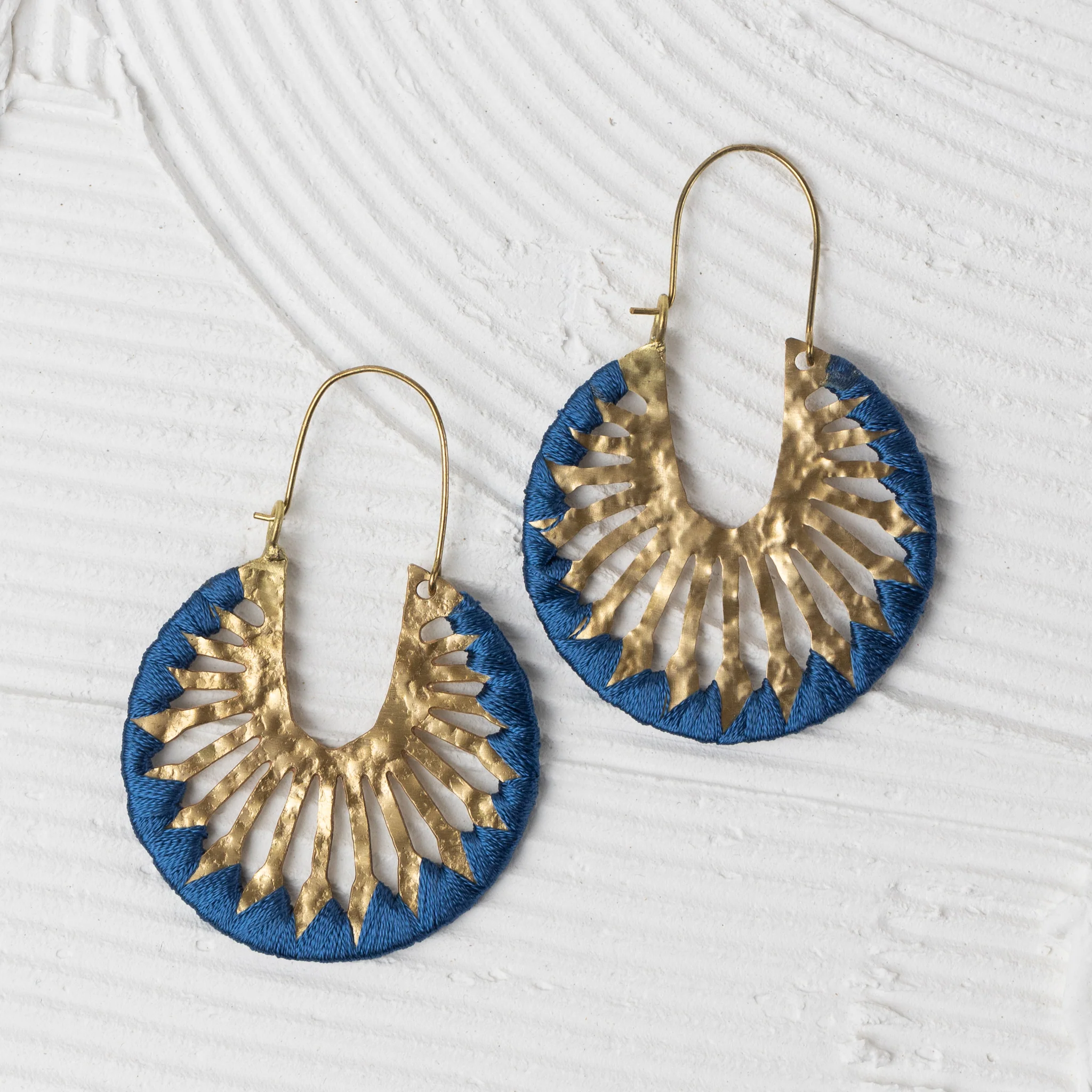 Roja Sunburst Drop Earrings - Image 2