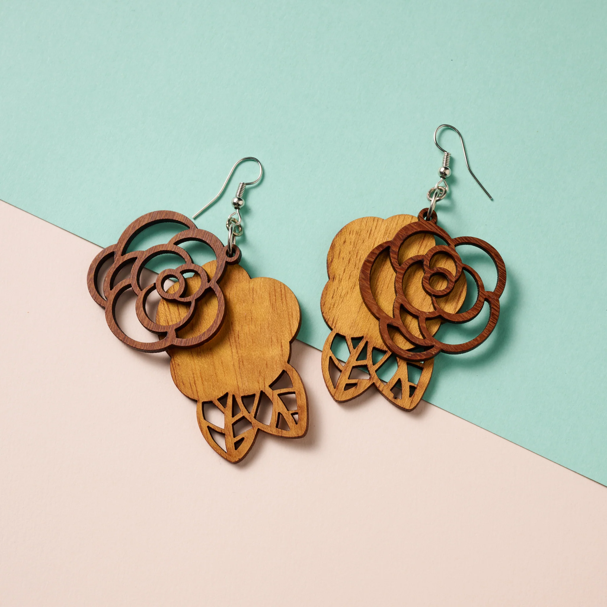 Rosas Langka Wood Earrings - Image 3