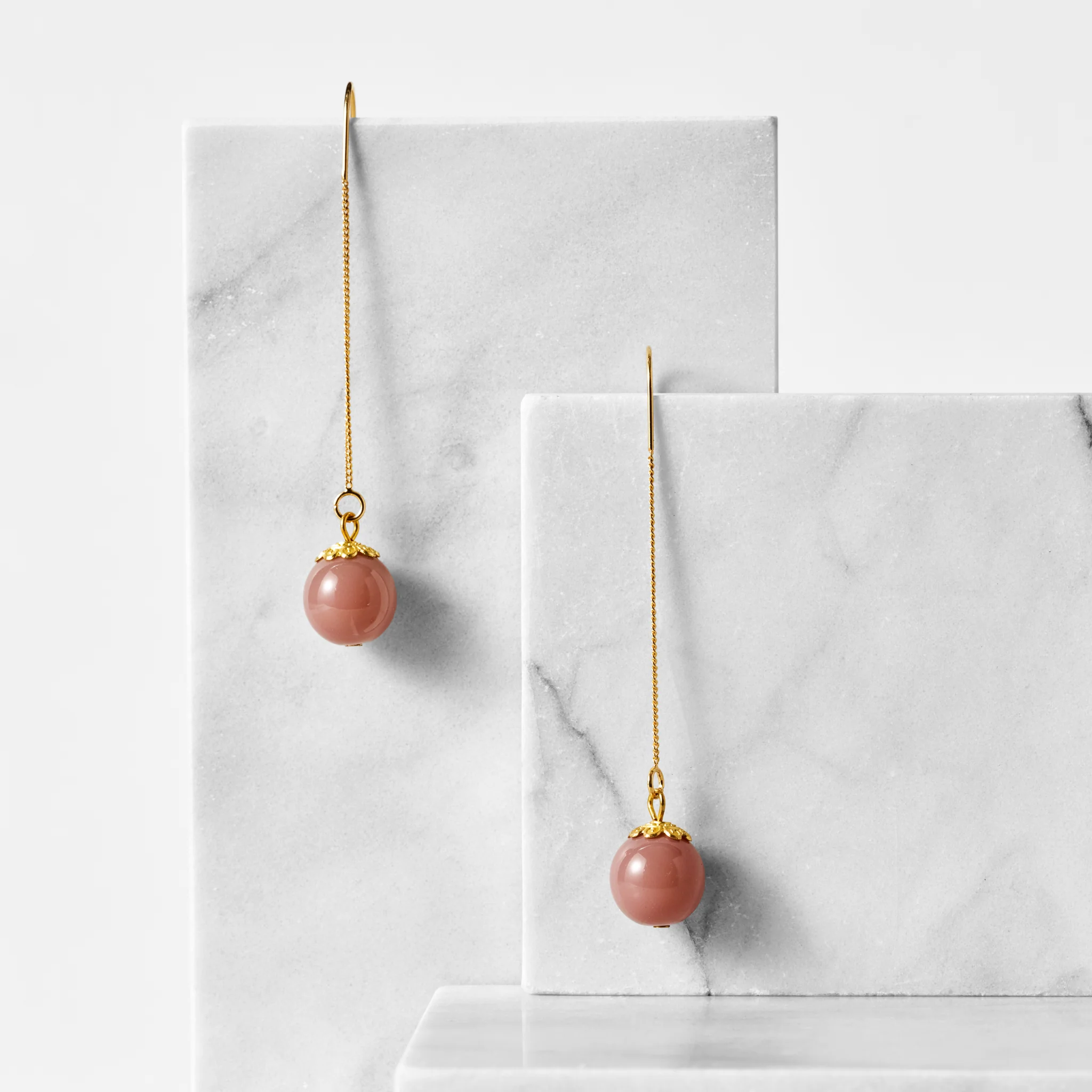 Rosebud Threader Earrings - Image 2