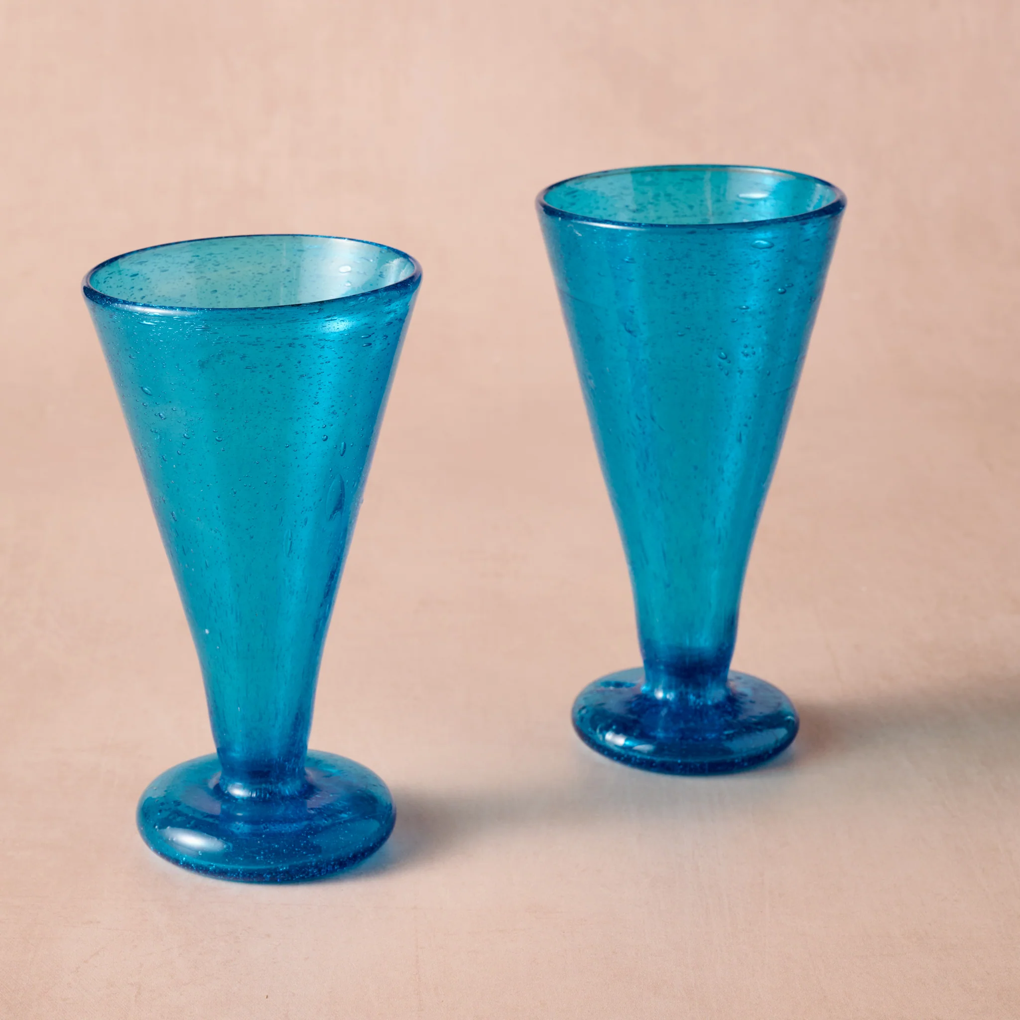 Sama Blue Handblown Cocktail Glass - Image 4