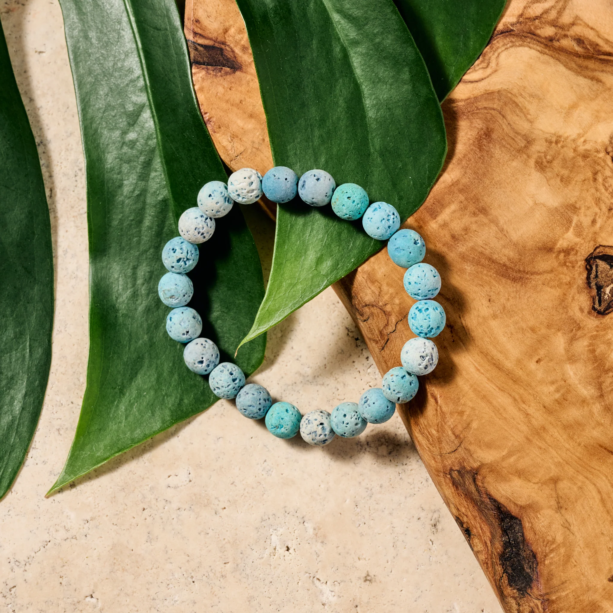 Sama Lava Rock Stretch Bracelet - Image 3