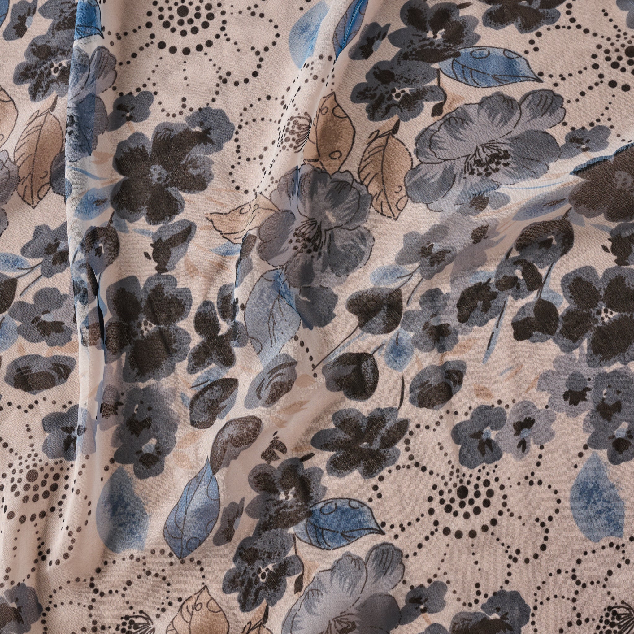 Samiti Floral Chiffon Scarf - Image 2