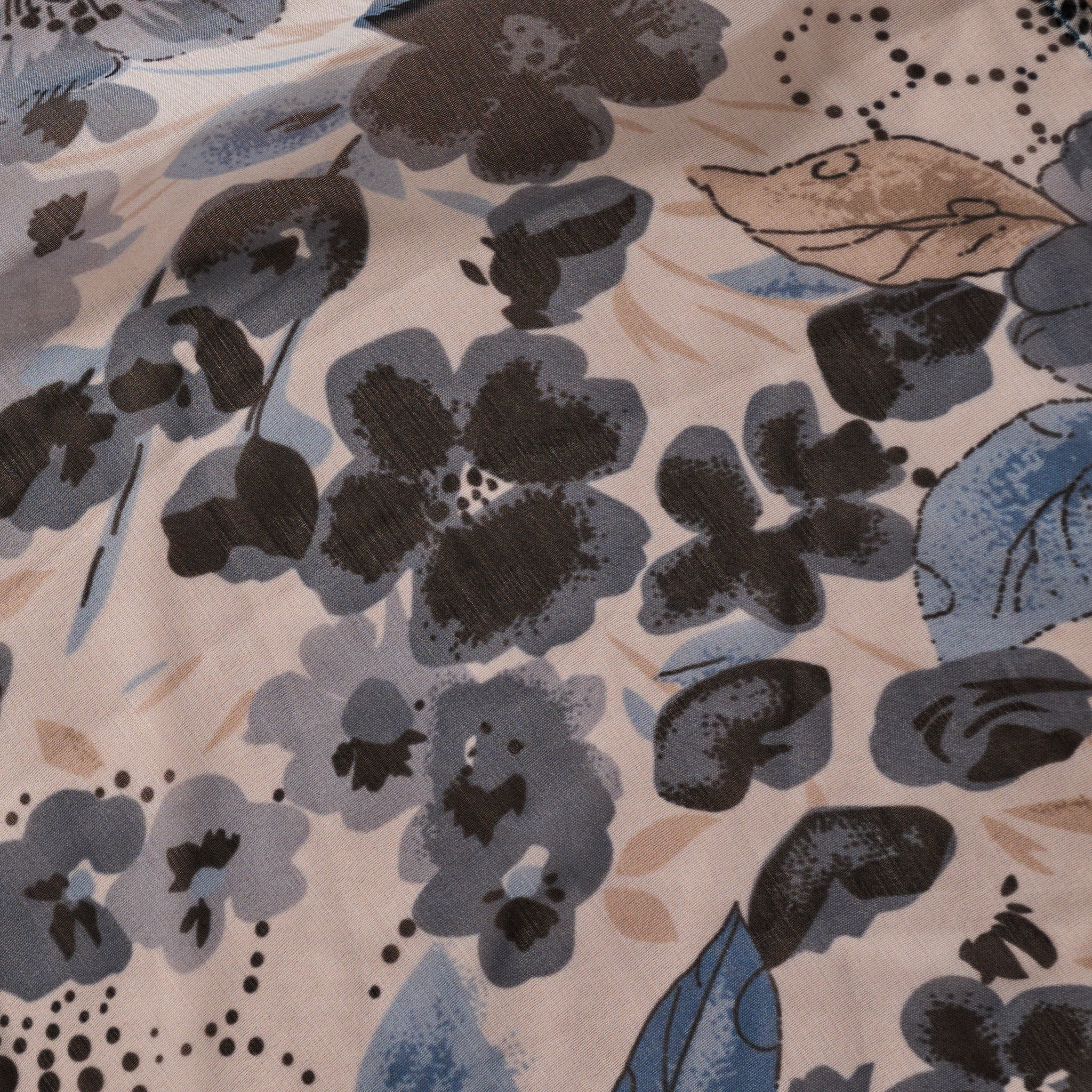 Samiti Floral Chiffon Scarf - Image 4