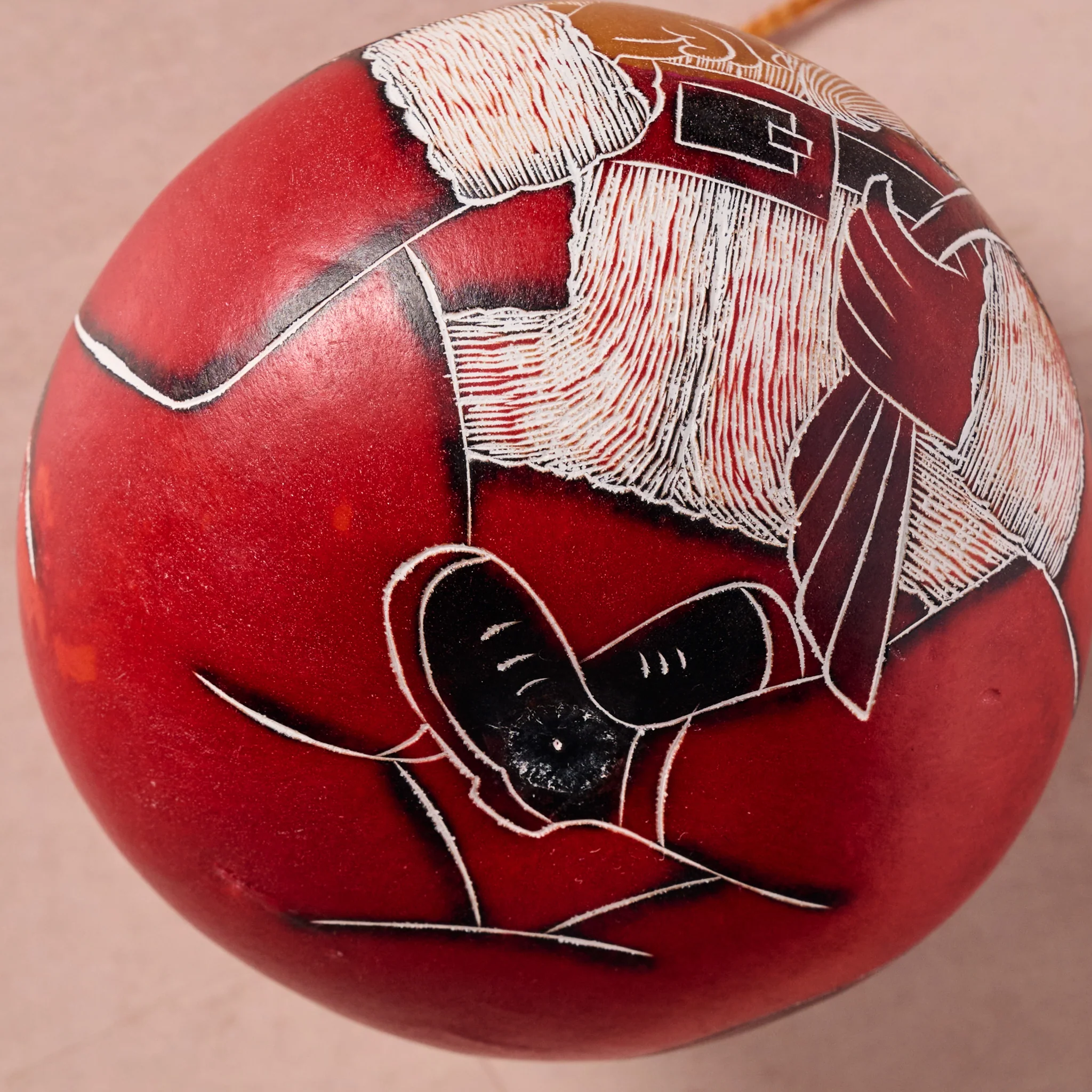 Santa Gourd Ornament - Image 5