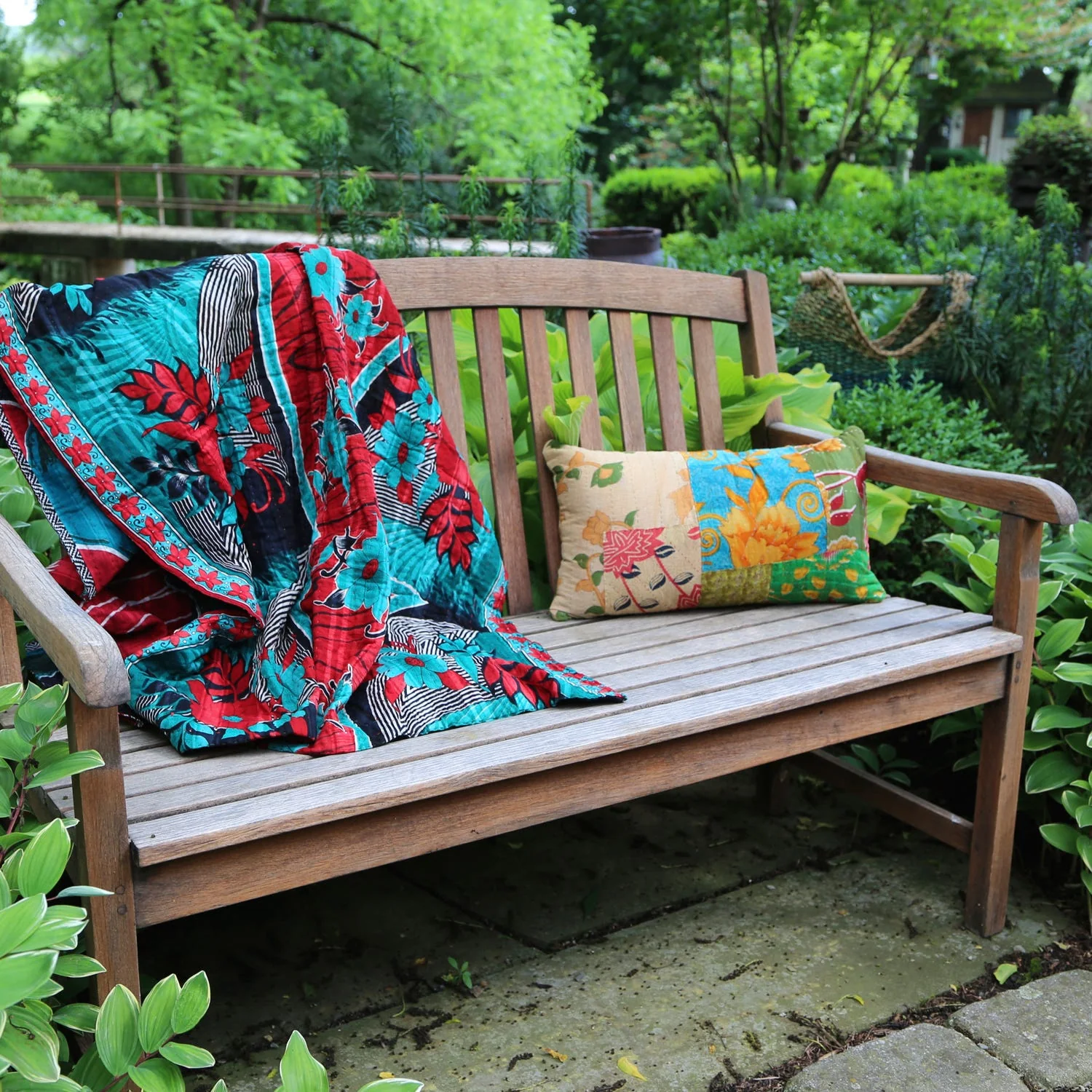 Sari Motif Cushion Cover - Image 6