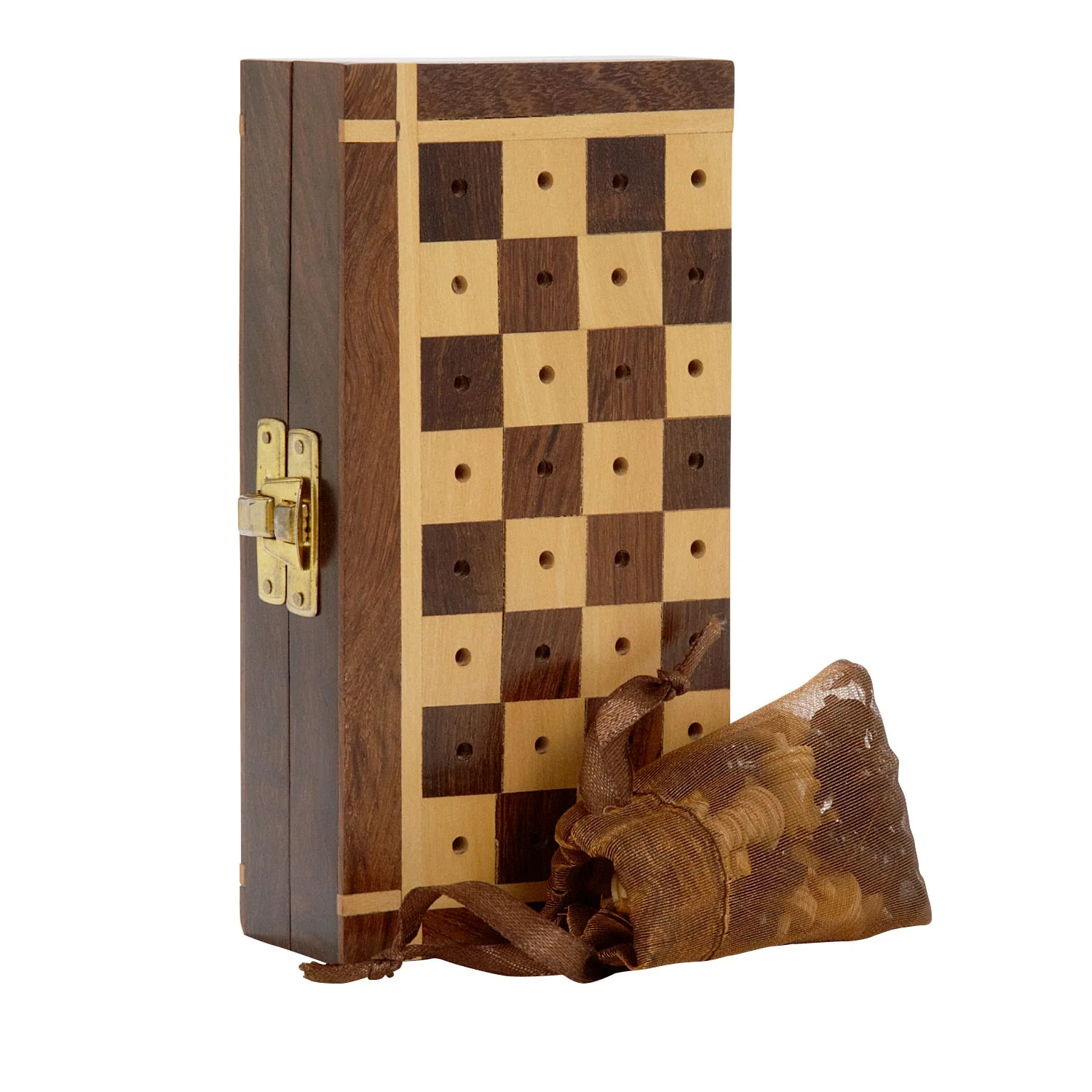 Sheesham Travel Chess Set - Image 6