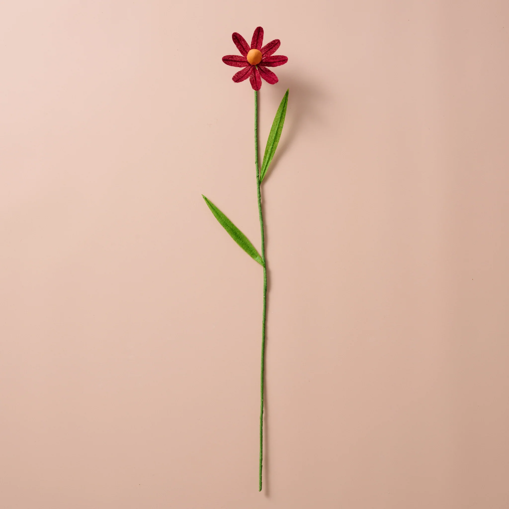 Silk Paper Cone Flower - Burgandy - Image 3
