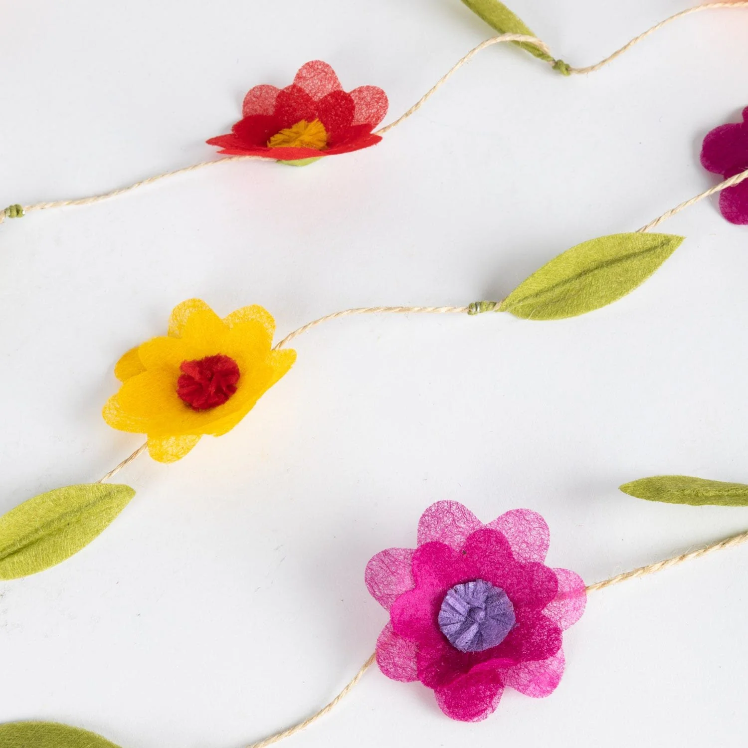 Silk Paper Flower Garland - Image 2