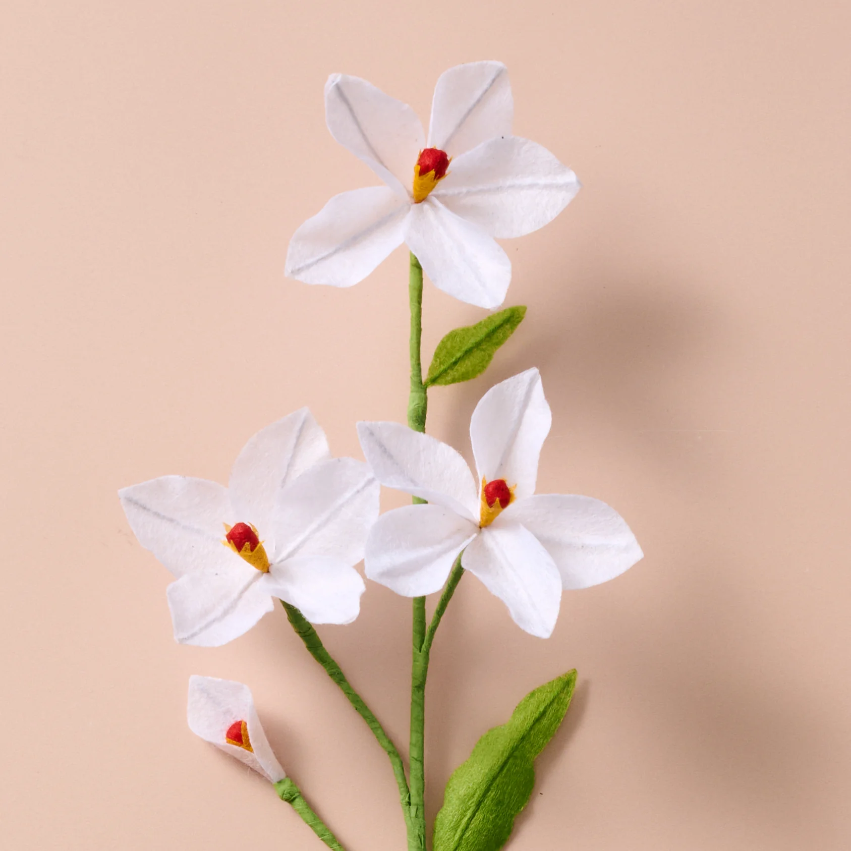 Silk Paper Paperwhite Flower - White
