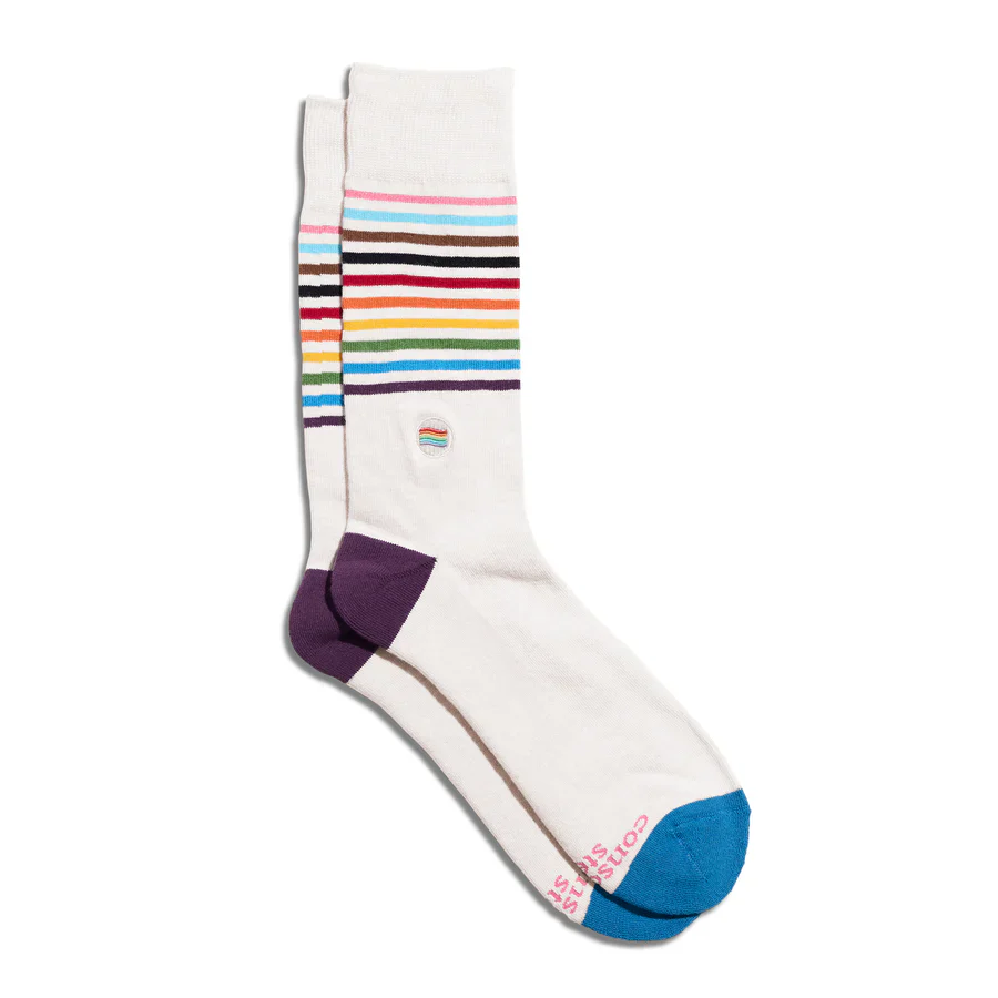Socks That Save LGBTQ - Cream Small