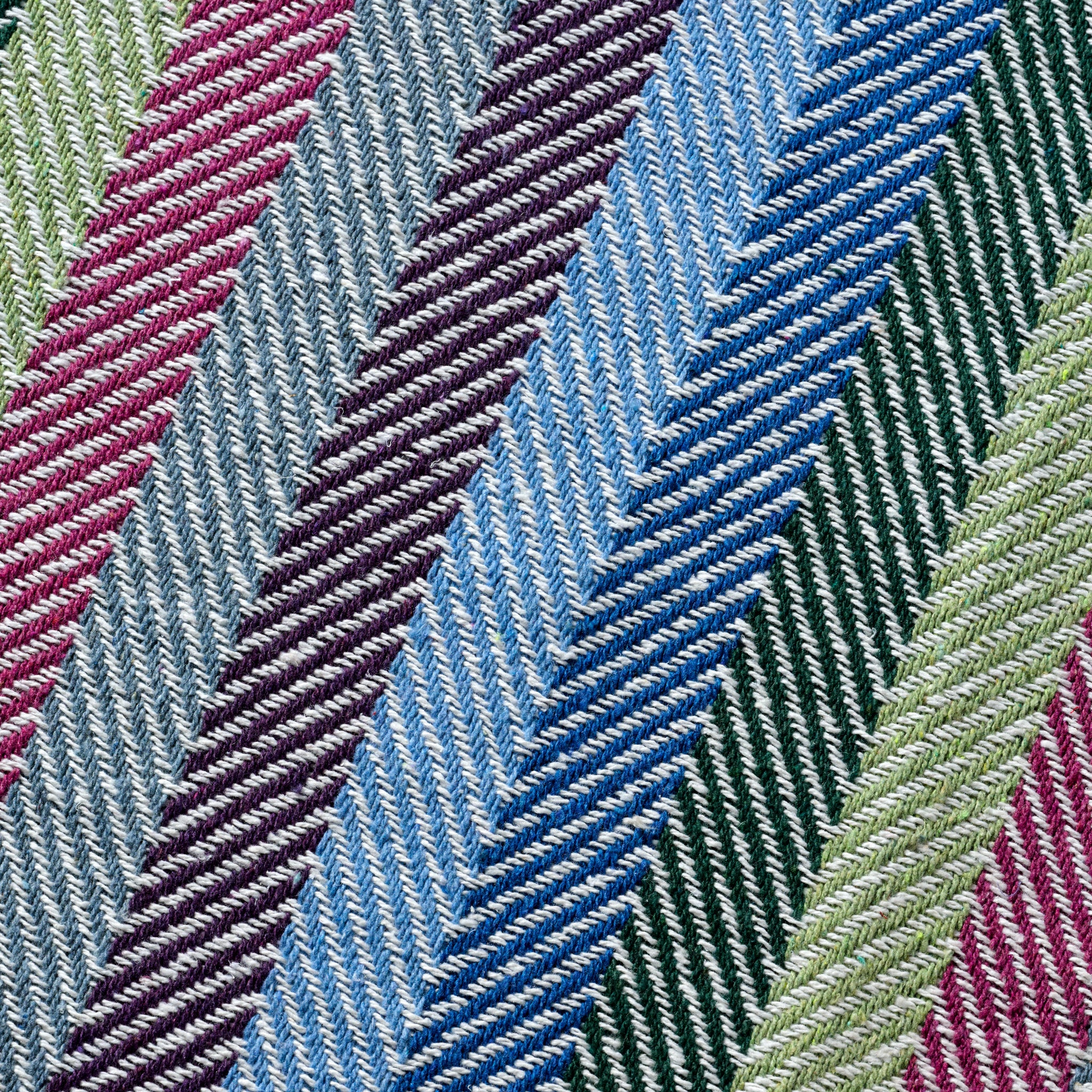 Striped Recycled Cotton Throw Blanket - Image 3