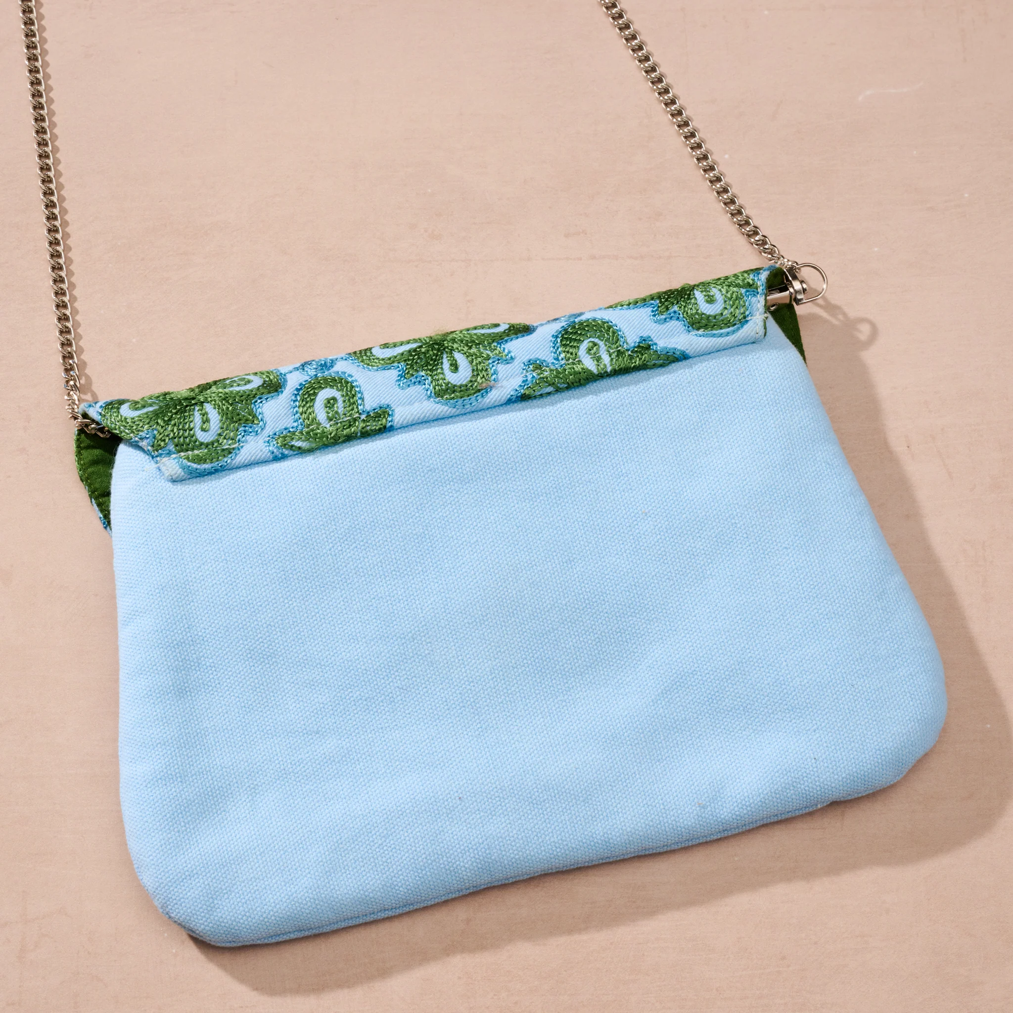 Sundar Silk Embroidered Clutch - Image 4