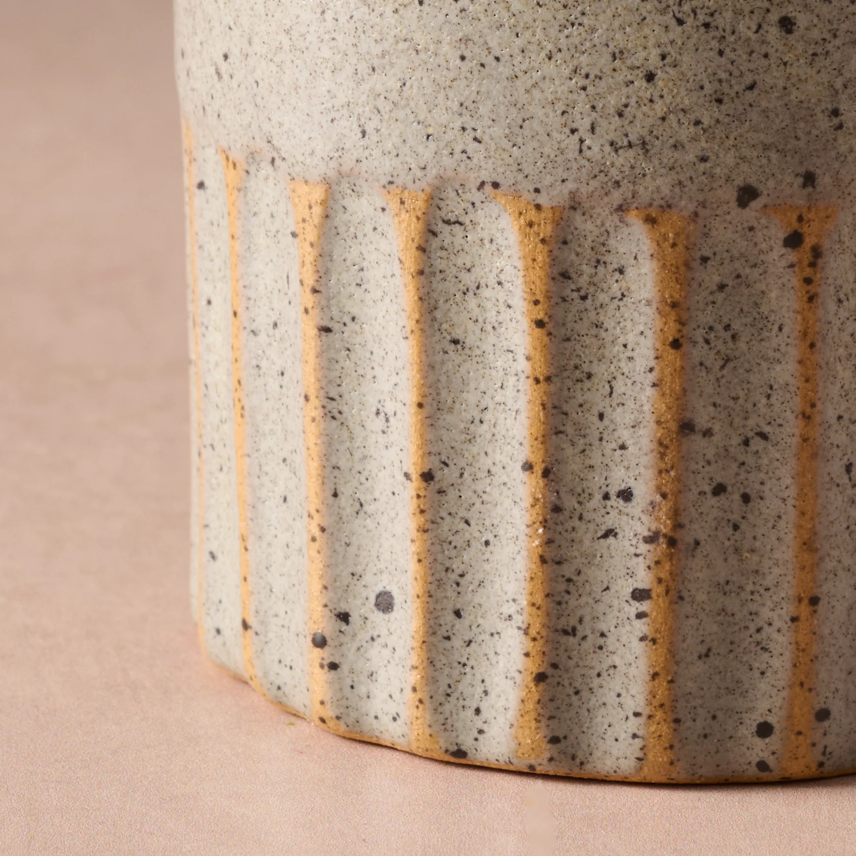 Sundara Fluted Ceramic Vase - Image 3