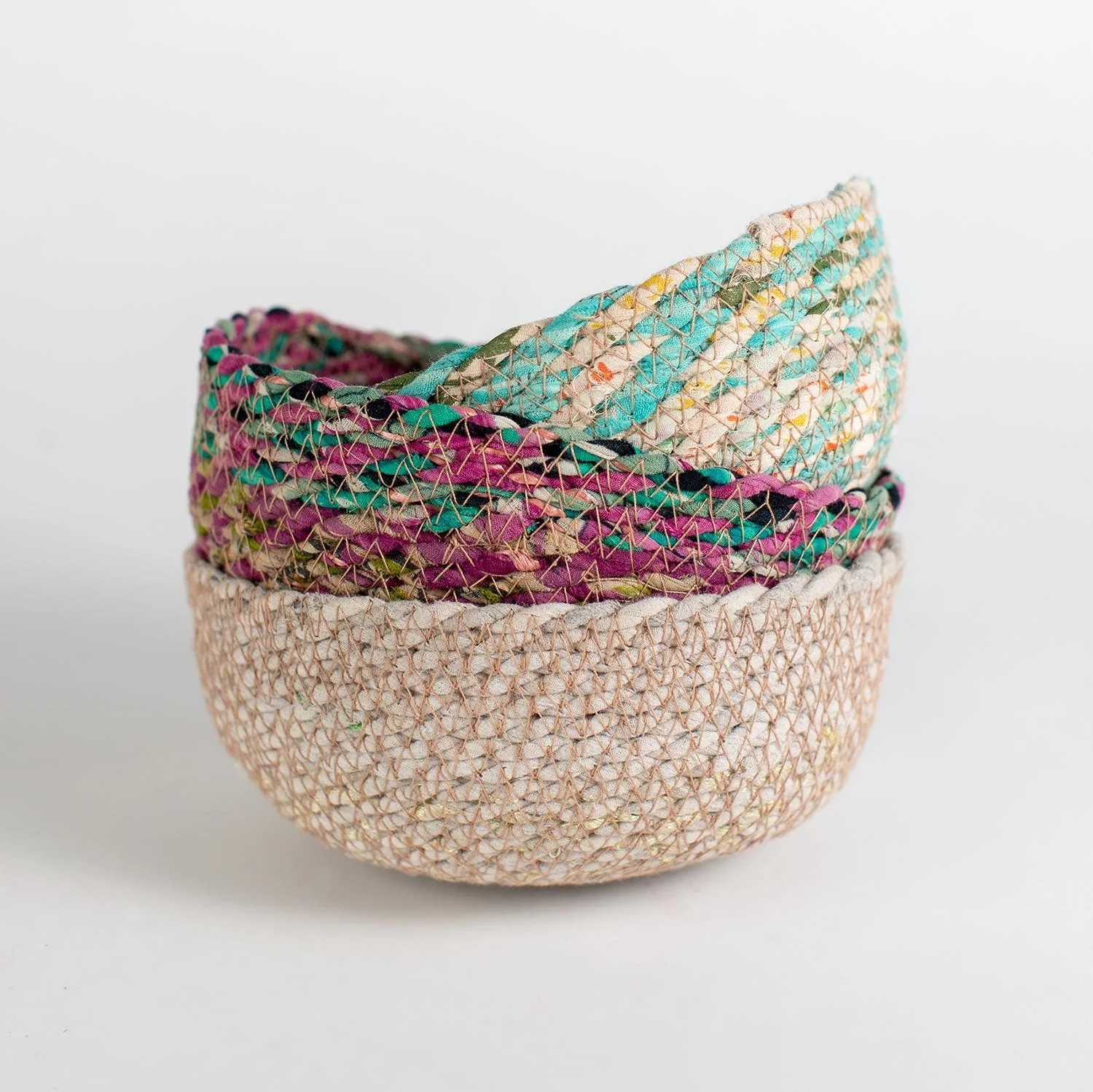 Swirling Sari Basket - Image 3