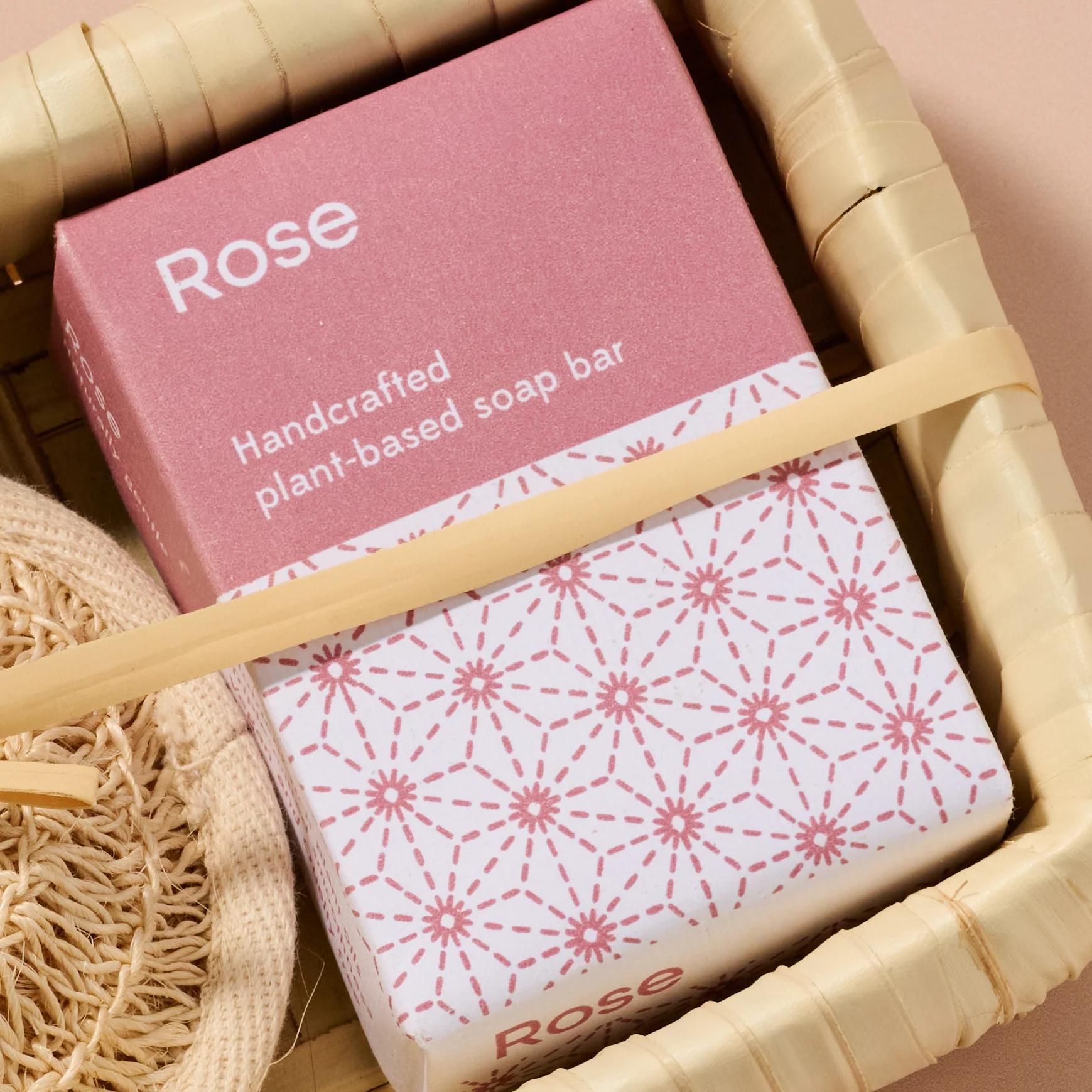 Taaja Lavender and Rose Soap/Body Scrubber Set - Image 4
