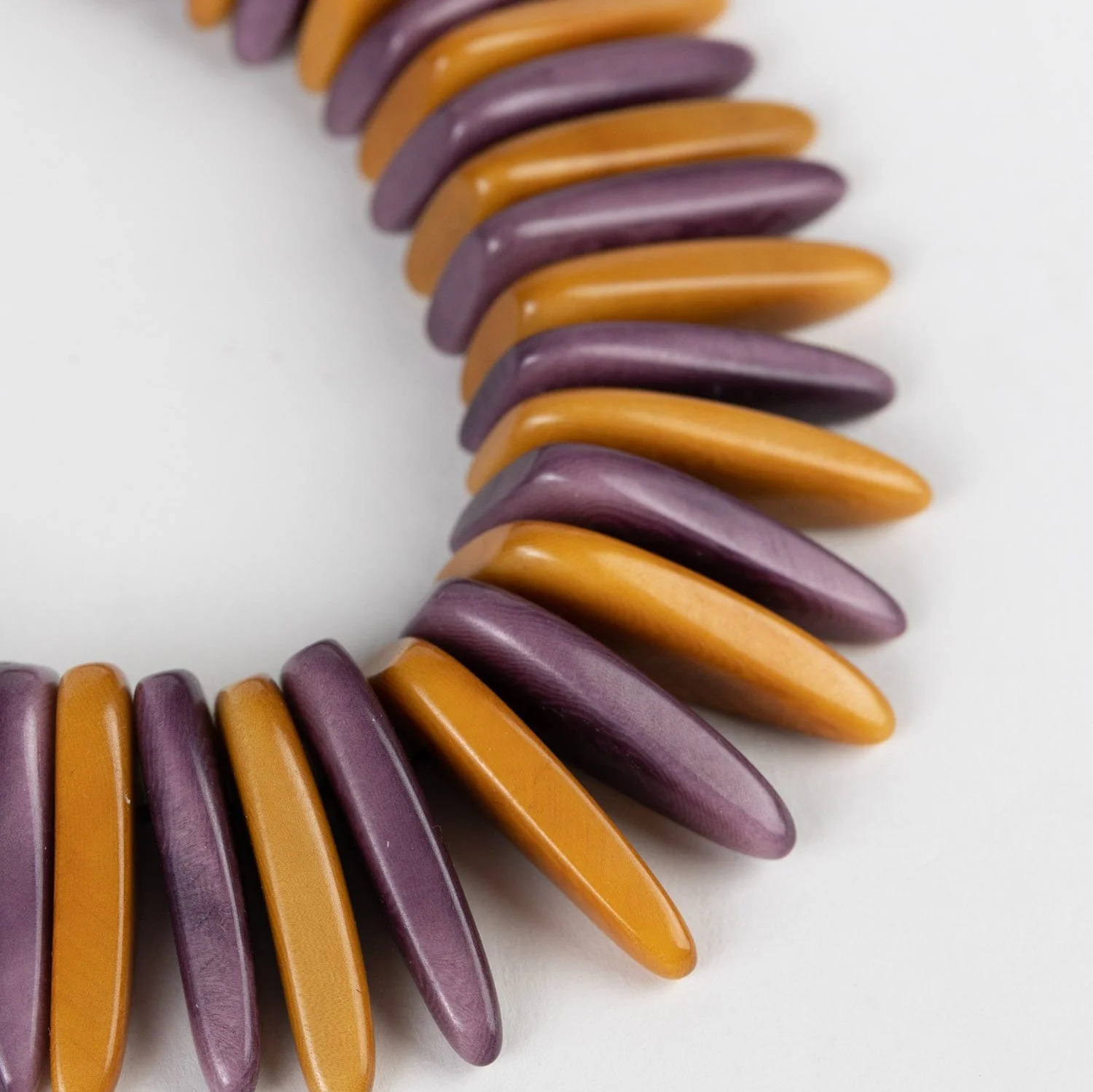 Tagua Slice Bib Necklace - Image 3