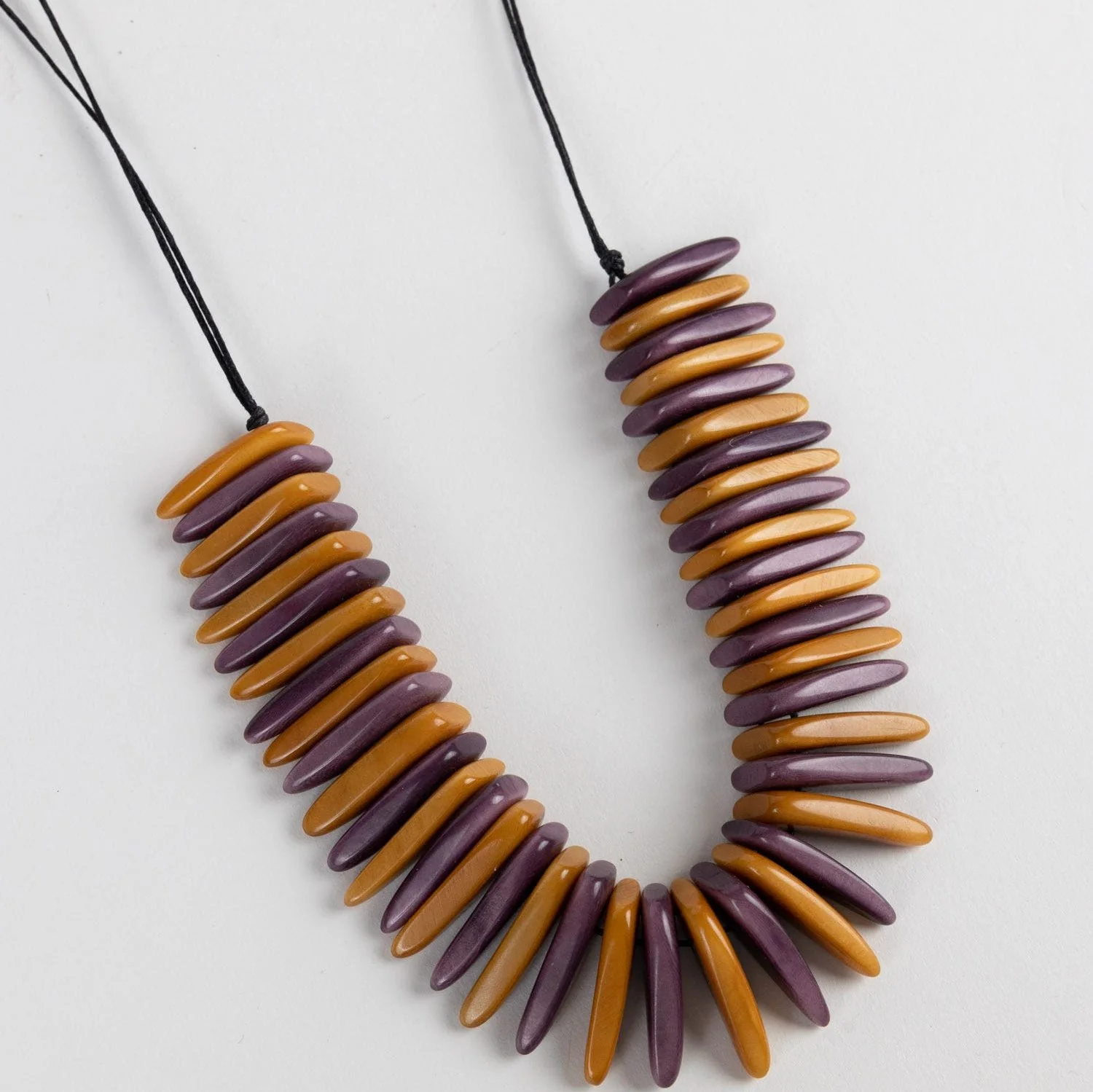 Tagua Slice Bib Necklace - Image 5
