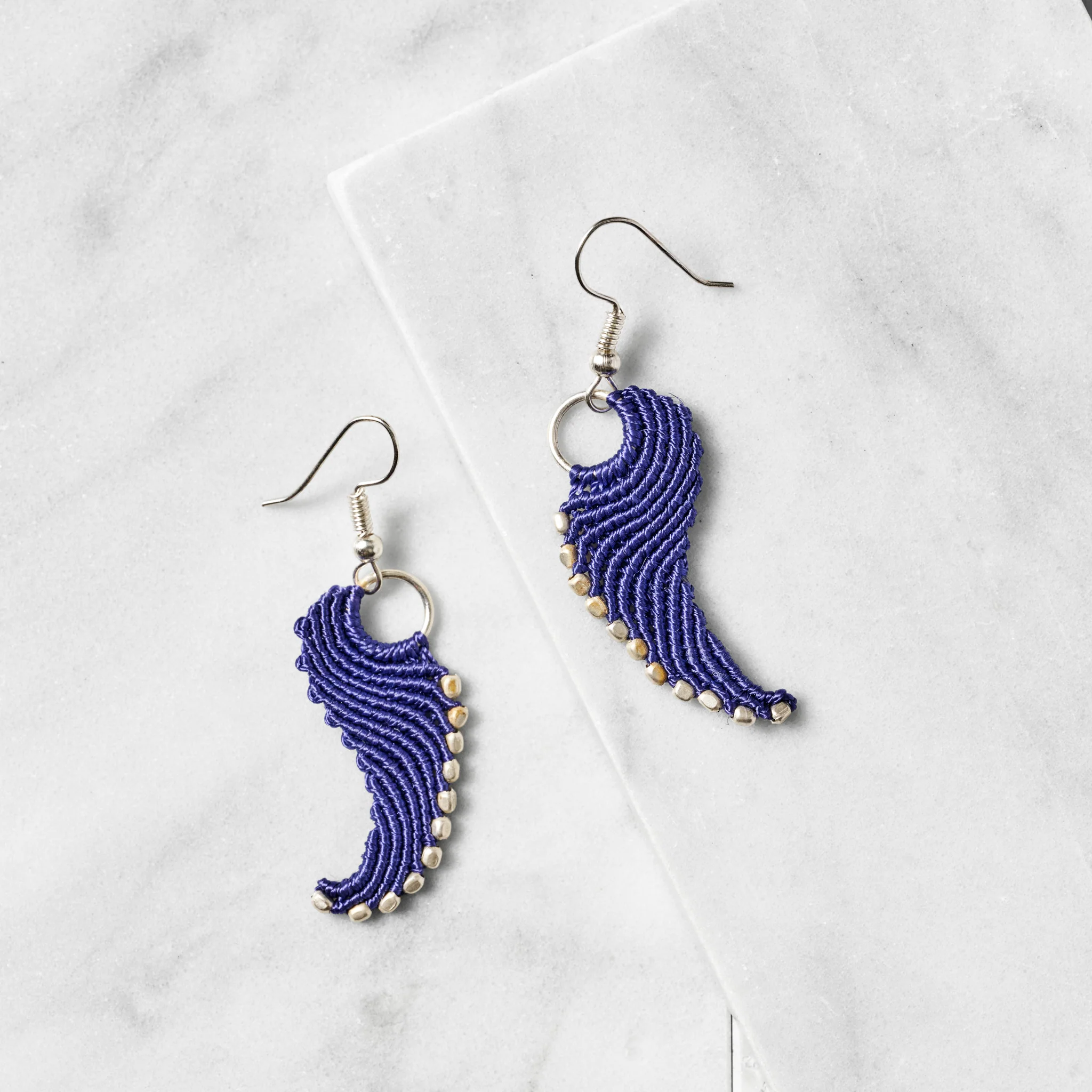 Take Flight Macrame Earrings - Image 2