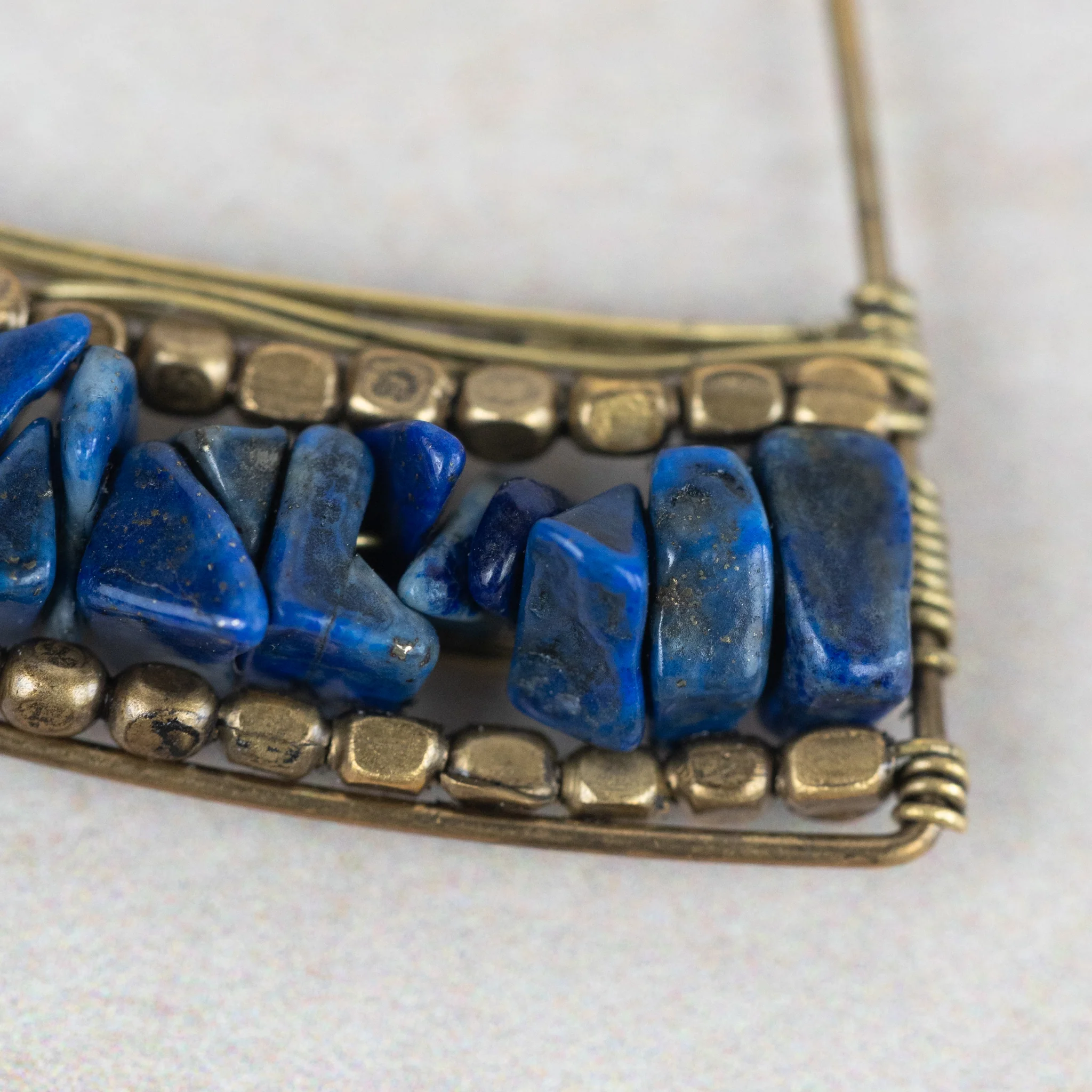 Teja Lapis Drop Earrings - Image 2