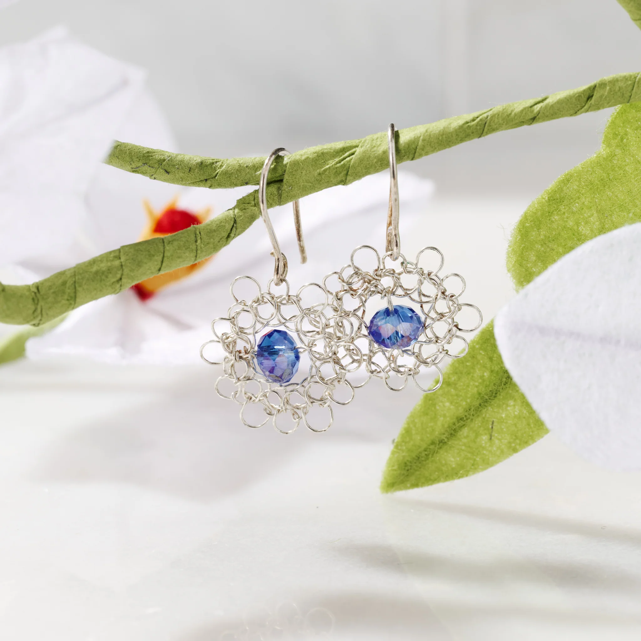Tika Woven Wire Earrings - Image 3