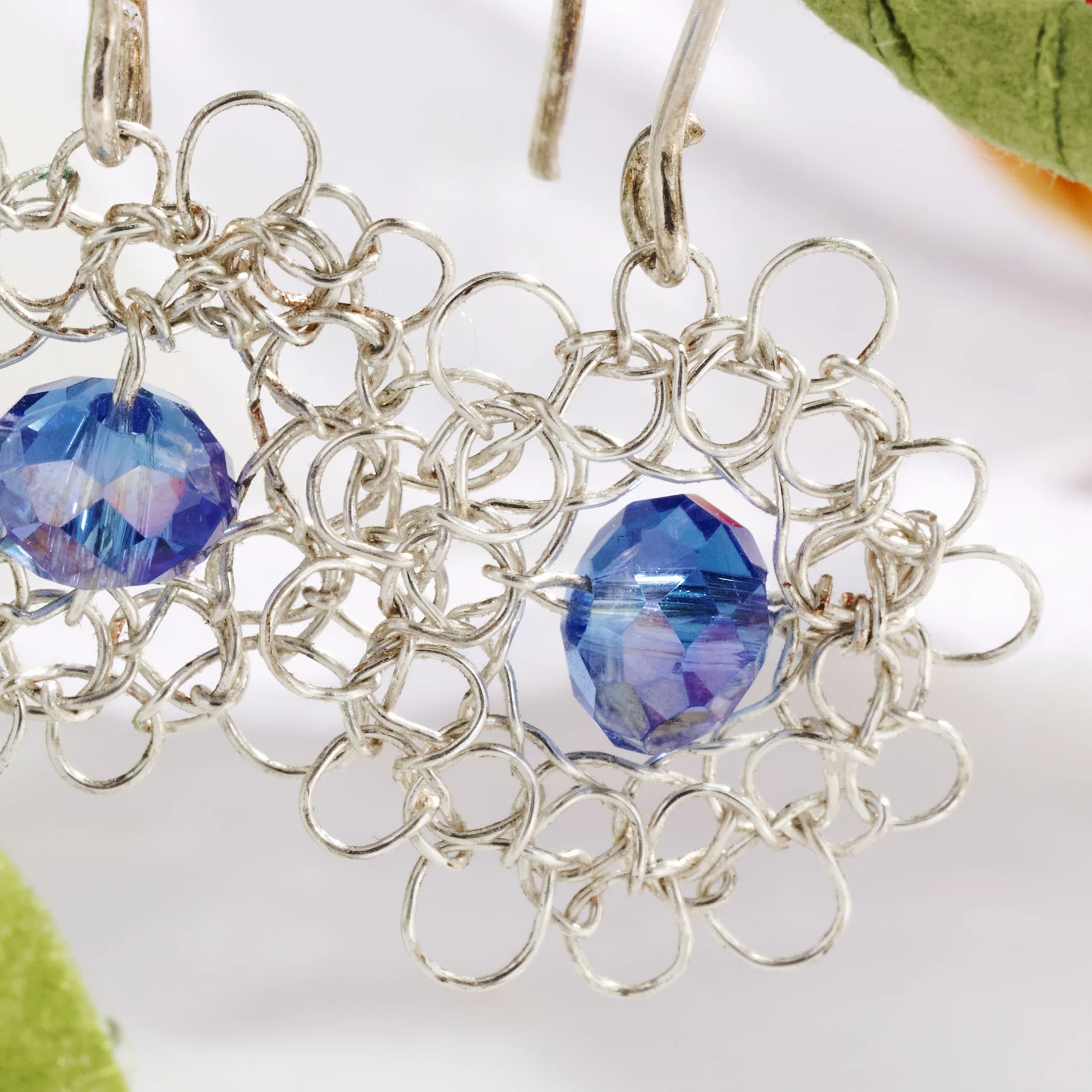 Tika Woven Wire Earrings - Image 4