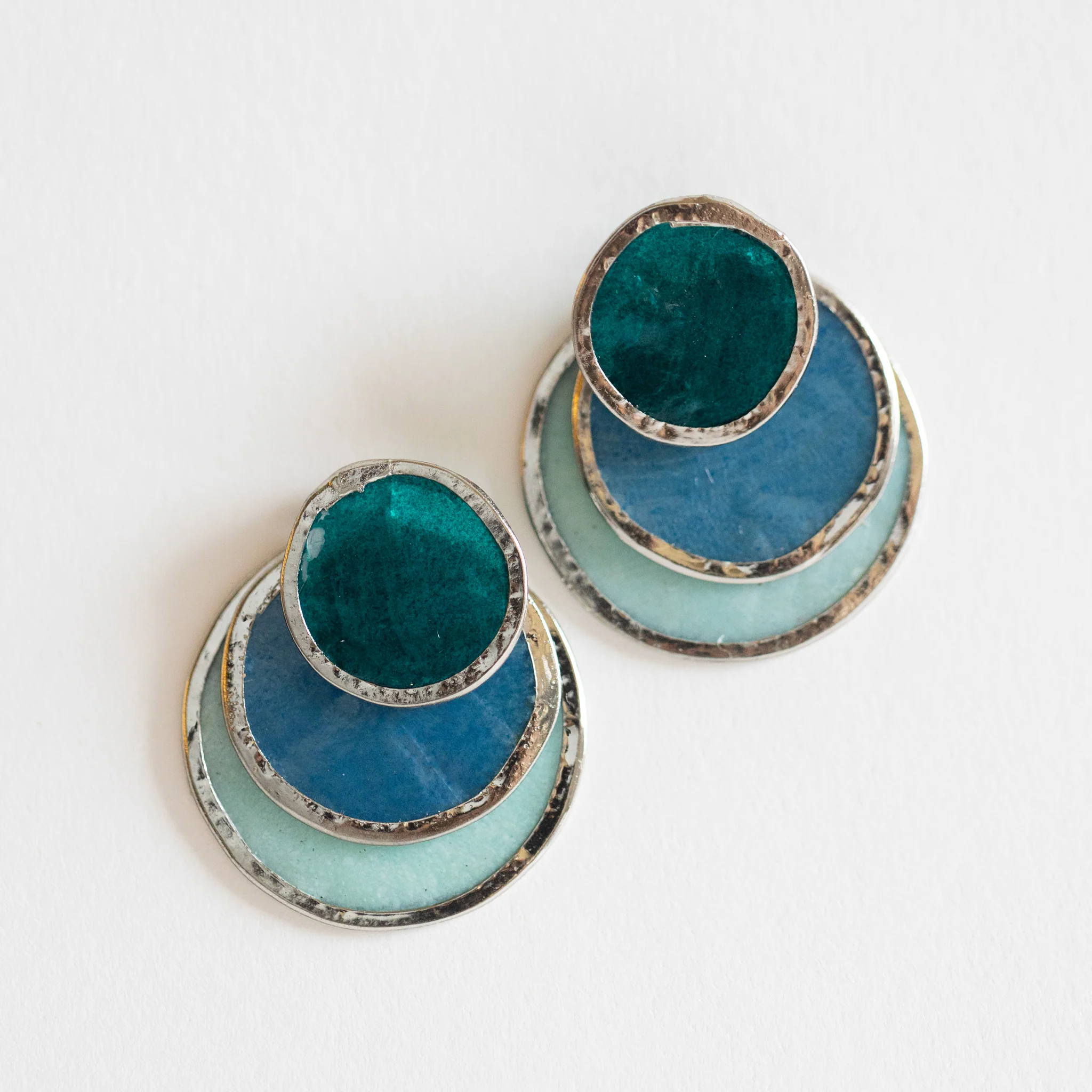 Triple Convertible Capiz Earrings - Image 2