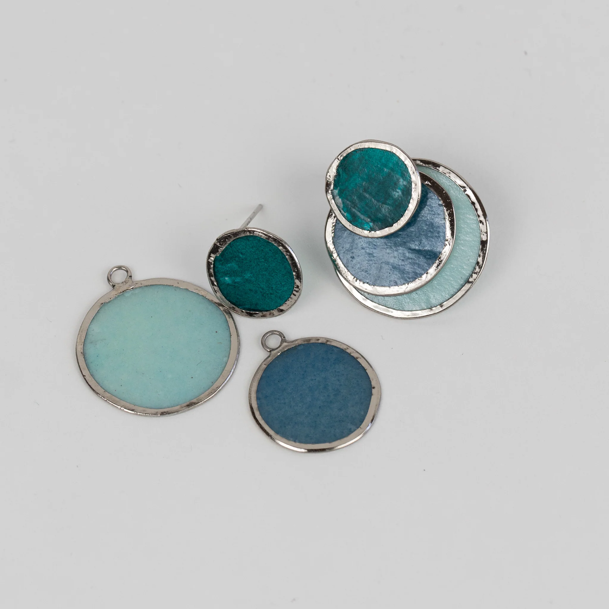 Triple Convertible Capiz Earrings - Image 3